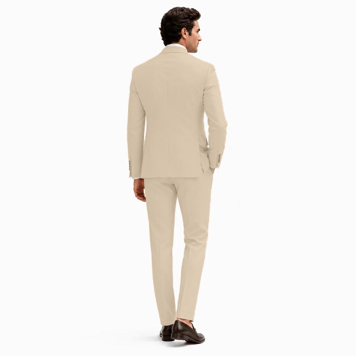 Ceehuteey Men's 2 Pieces Double Breasted Peak Lapel Gent Suit (Blazer+Pants)