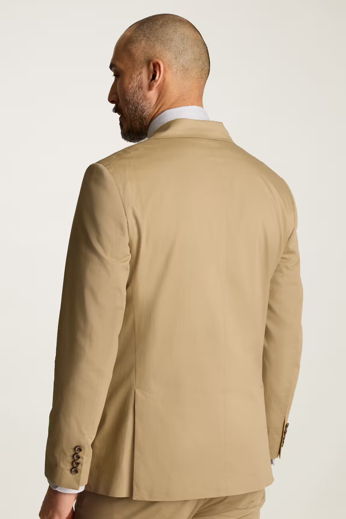 Men's 2 Pieces Khaki Casual Fashion Notch Lapel Suit (Blazer+Pants)