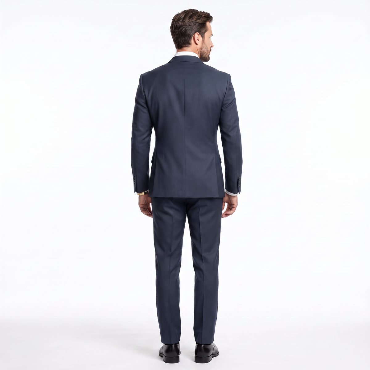 Ceehuteey Men's high-end business double breasted 2 Pieces Peak lapel Suits suit (Blazer+Pants)