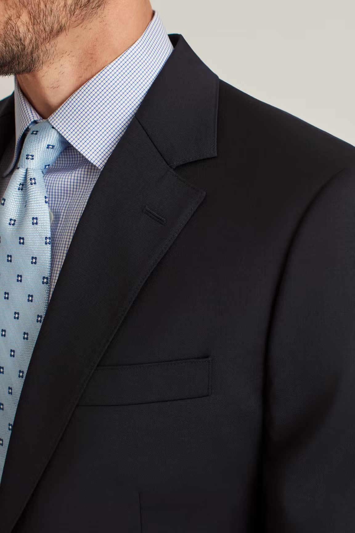 Men's 2 Pieces Navy Casual Fashion Notch Lapel Multiple Occasions Suit (Blazer+Pants)