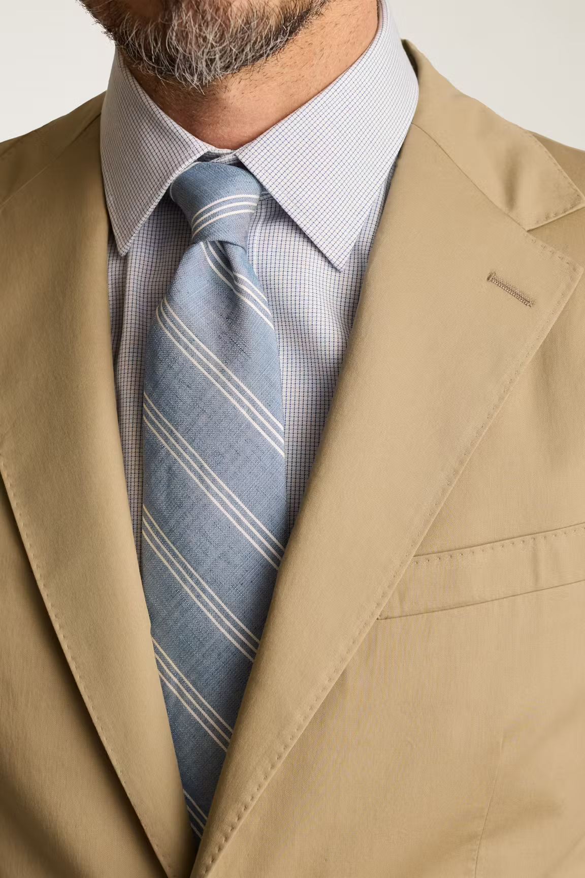 Men's 2 Pieces Khaki Casual Fashion Notch Lapel Suit (Blazer+Pants)