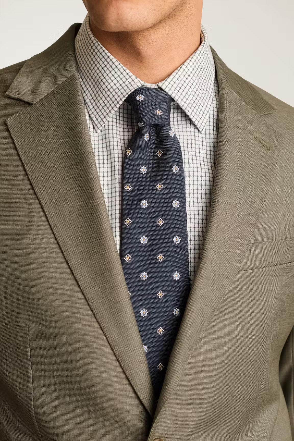 Men's 2 Pieces Linen Cotton Green Business Notch Lapel Suit (Blazer+Pants)