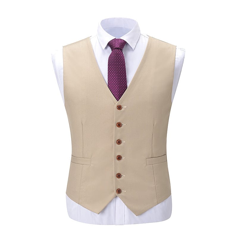 ceehuteey 3 Piece Men's Suits Slim Fit Suits for Men Double Breasted Suit (Blazer+vest+Pants)