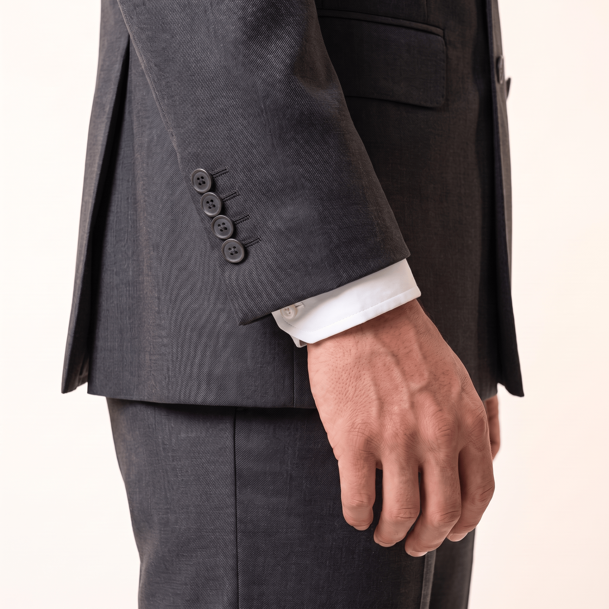 ceehuteey Ceehuteey Double Breasted 2 Pieces Men’s Suit Slim Fit Flat Peak Lapel Tuxedos (Blazer+Pants)