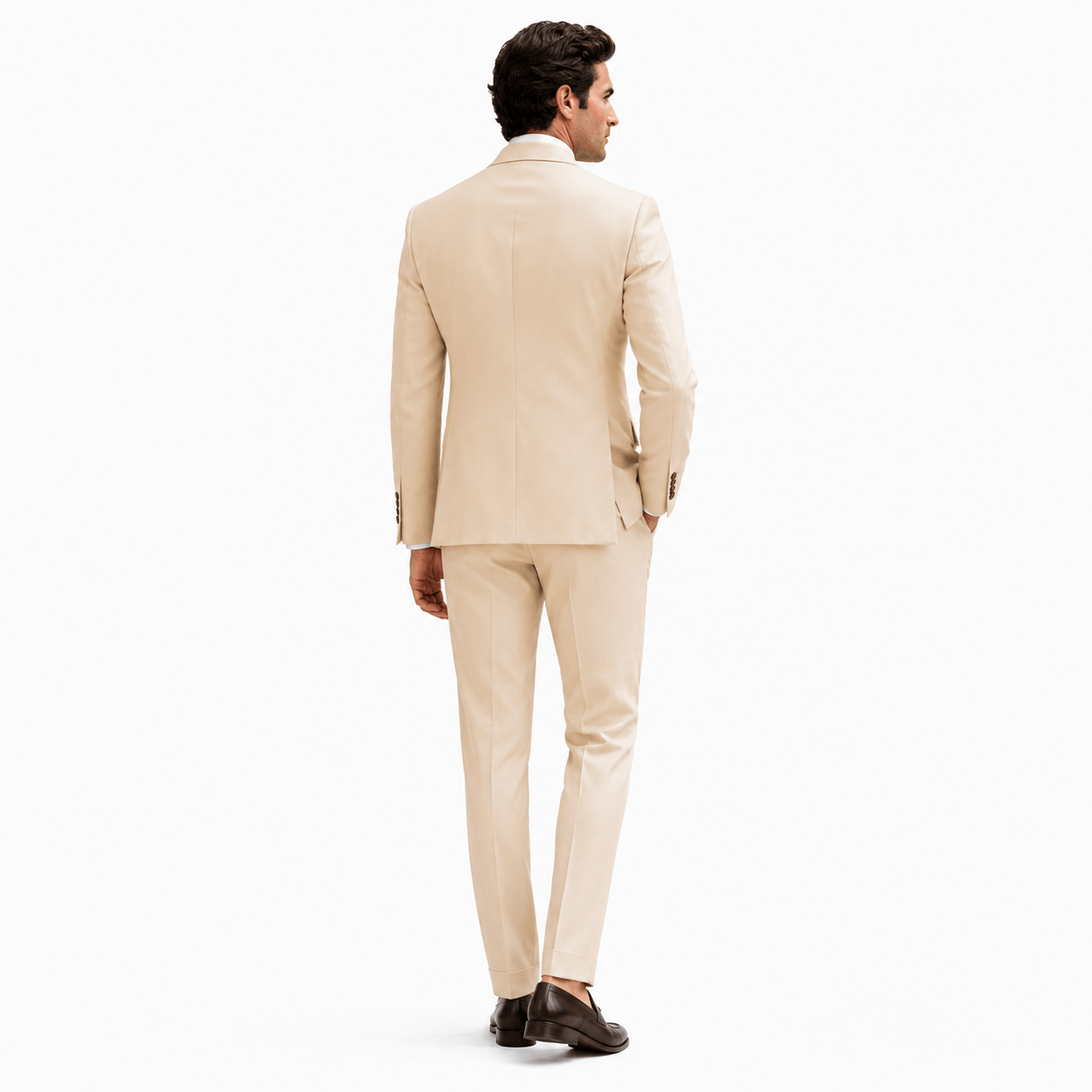 Ceehuteey Ceehuteey Men's 2 Pieces Double Breasted Peak Lapel Gent Suit (Blazer+Pants)