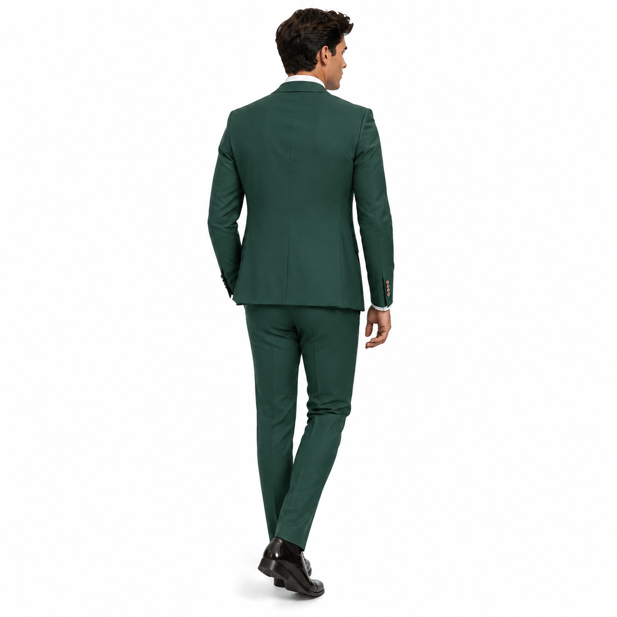 Ceehuteey Ceehuteey Men's 3 Pieces Flat Peak Lapel Suits For (Blazer+Vest+Pants)