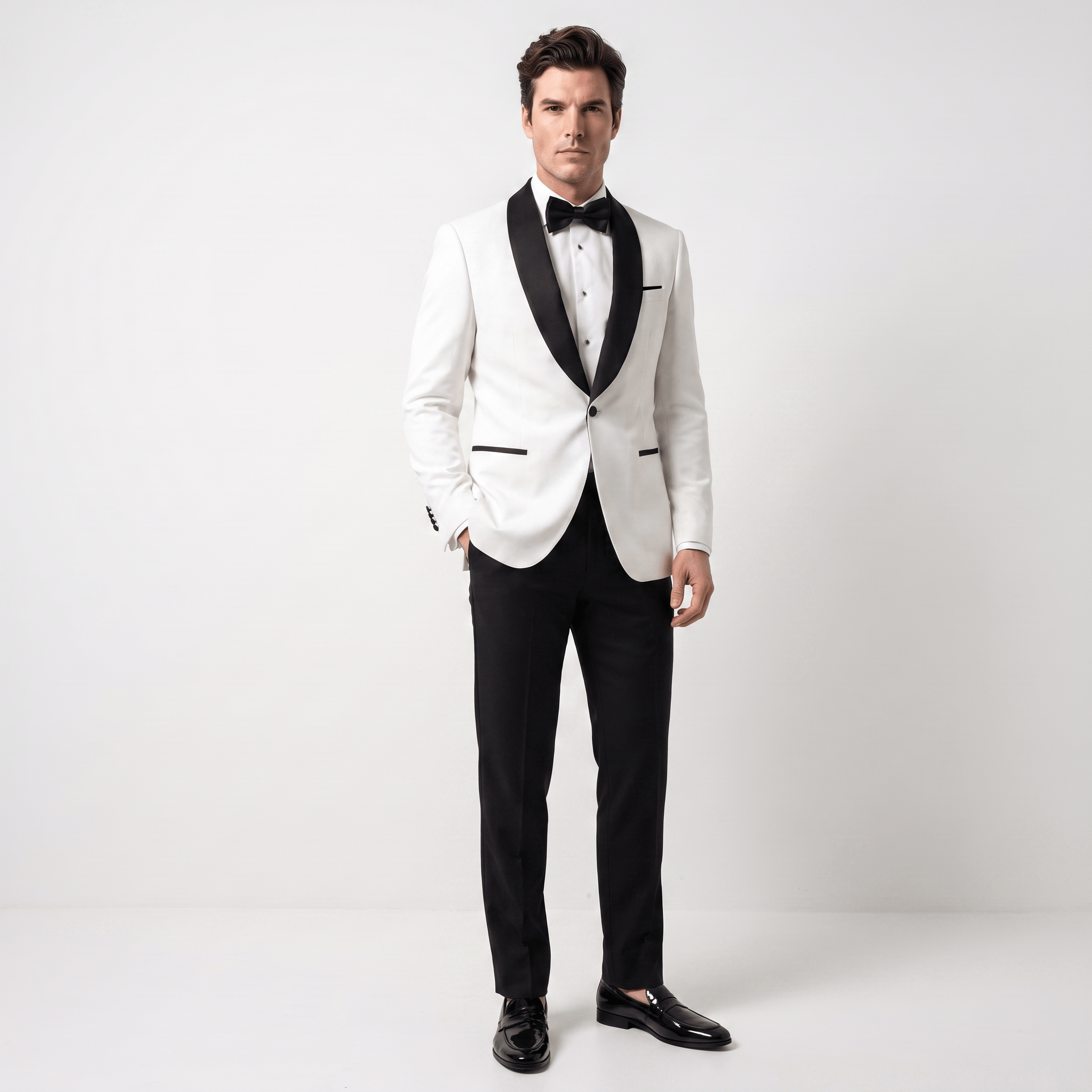 Ceehuteey Ceehuteey Men's One Button Shawl Lapel Blazer