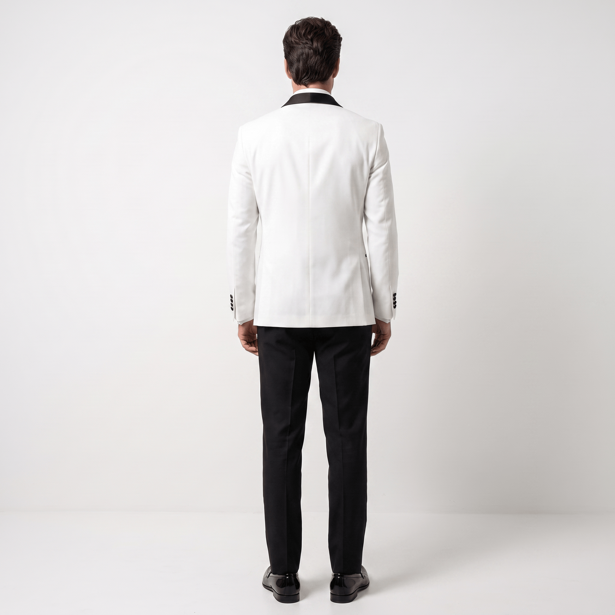 Ceehuteey Ceehuteey Men's One Button Shawl Lapel Blazer