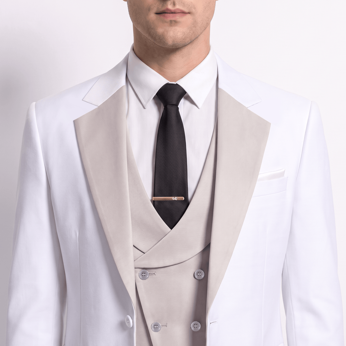 Ceehuteey Ceehuteey Men's Suits Slim Fit 3 Pieces Notch Lapel Tuxedos (Blazer+Vest+ Pant)