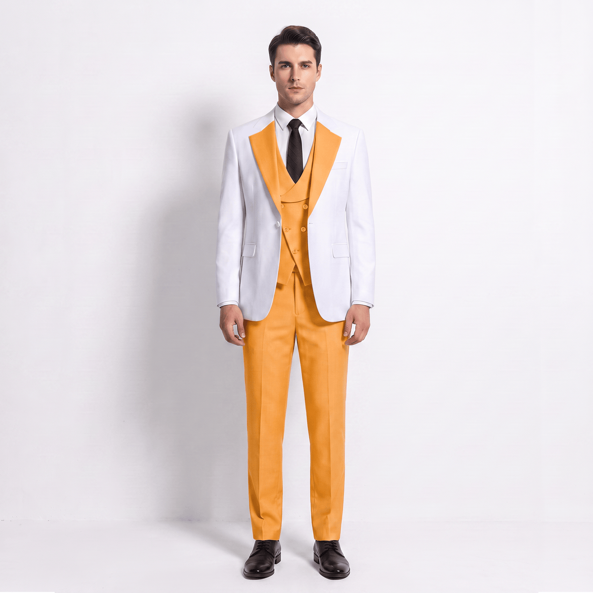 Ceehuteey Ceehuteey Men's Suits Slim Fit 3 Pieces Notch Lapel Tuxedos (Blazer+Vest+ Pant)