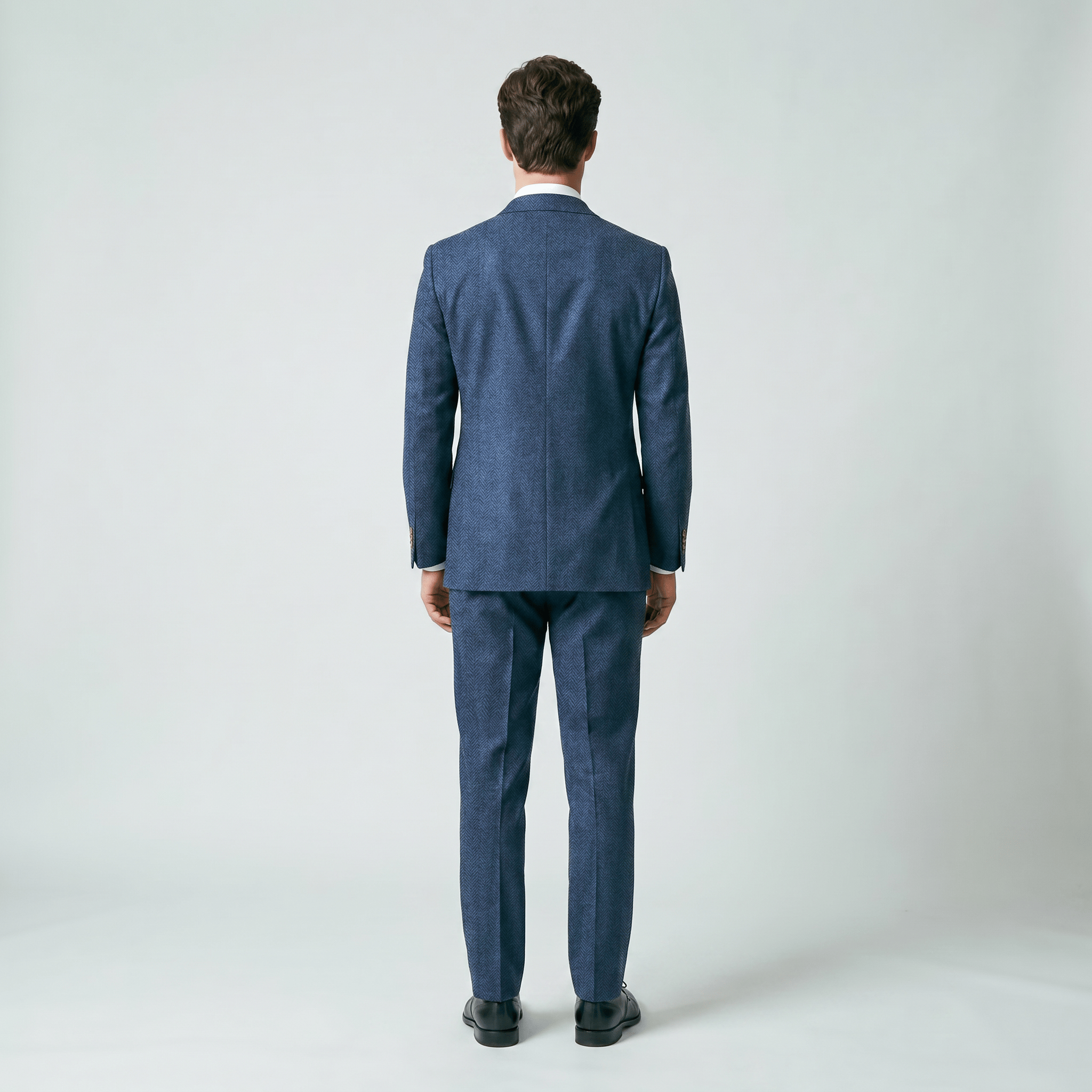 Ceehuteey Ceehuteey Mens Tweed Herringbone Suits 3 Piece Suits Groom Suits