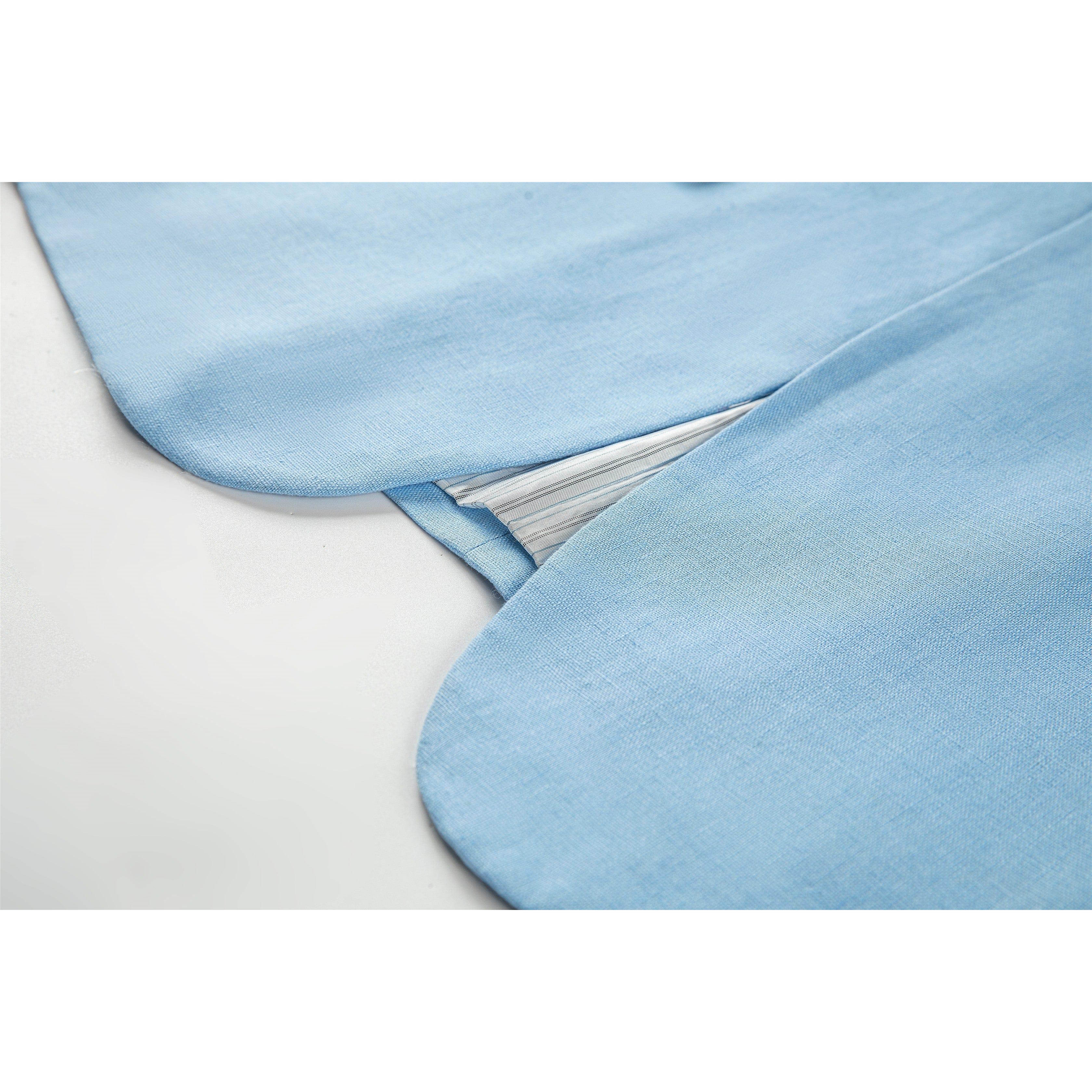 ceehuteey Fashion Formal Men's Linen Regular Notch Lapel Blazer