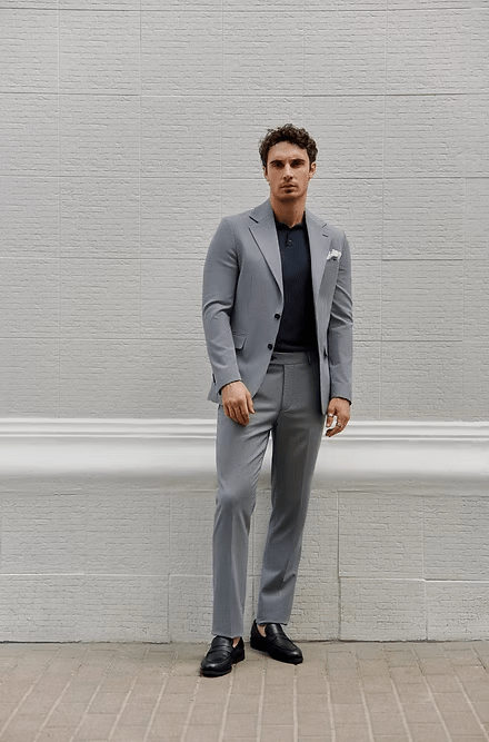 ceehuteey Fashion Men's 3 Pieces Plaid Notch Lapel Formal Solid Suit (Blazer+vest+Pants)