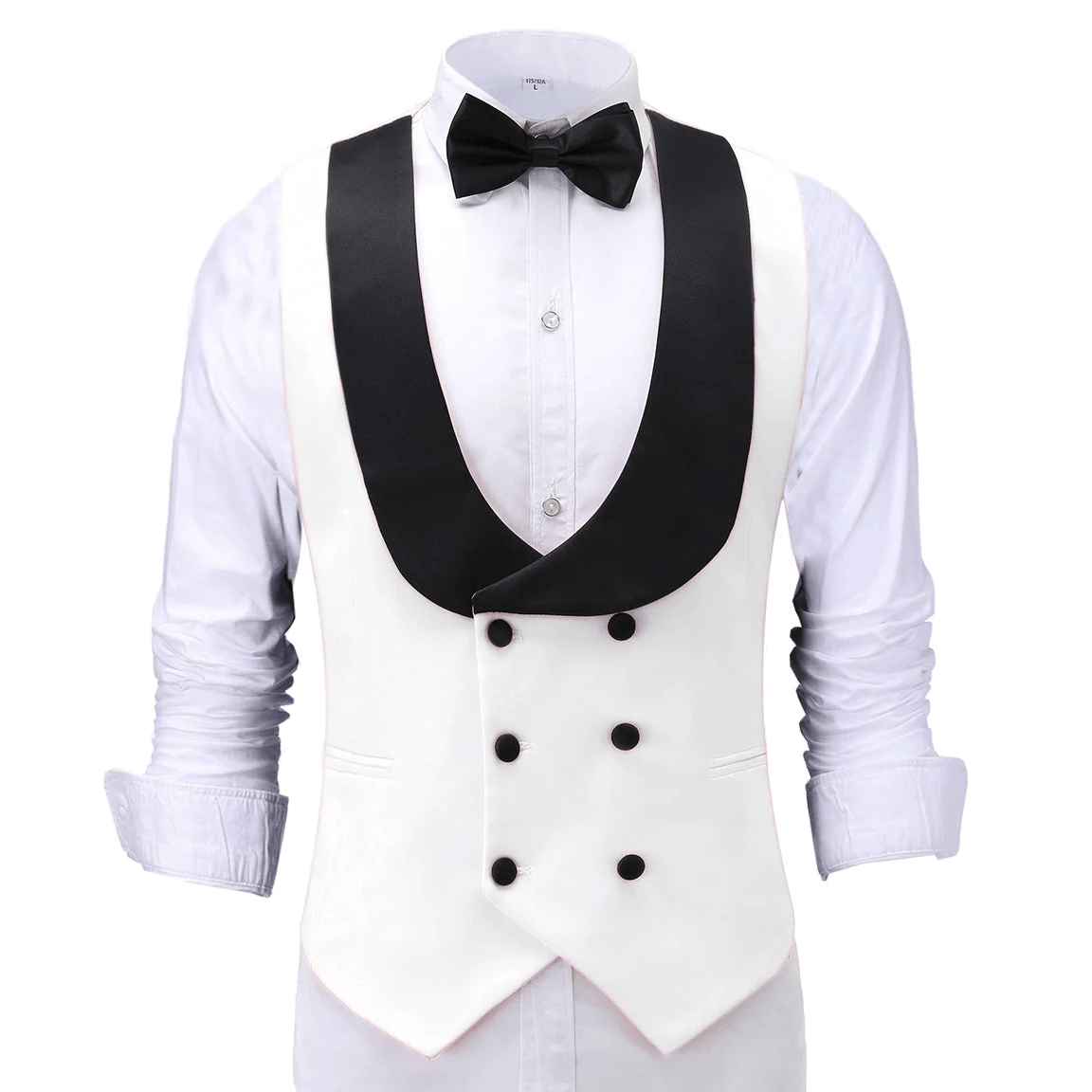 ceehuteey Fashion Men's Suit Vest Regular Fit Shawl Lapel Waistcoat For Wedding
