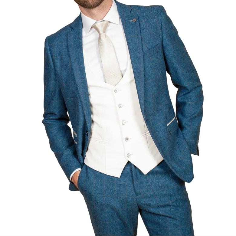ceehuteey Fashionable Men's 3 Pieces Notch Lapel Double BreastedWedding Tuxedos(Blazer+Vest+Pant)