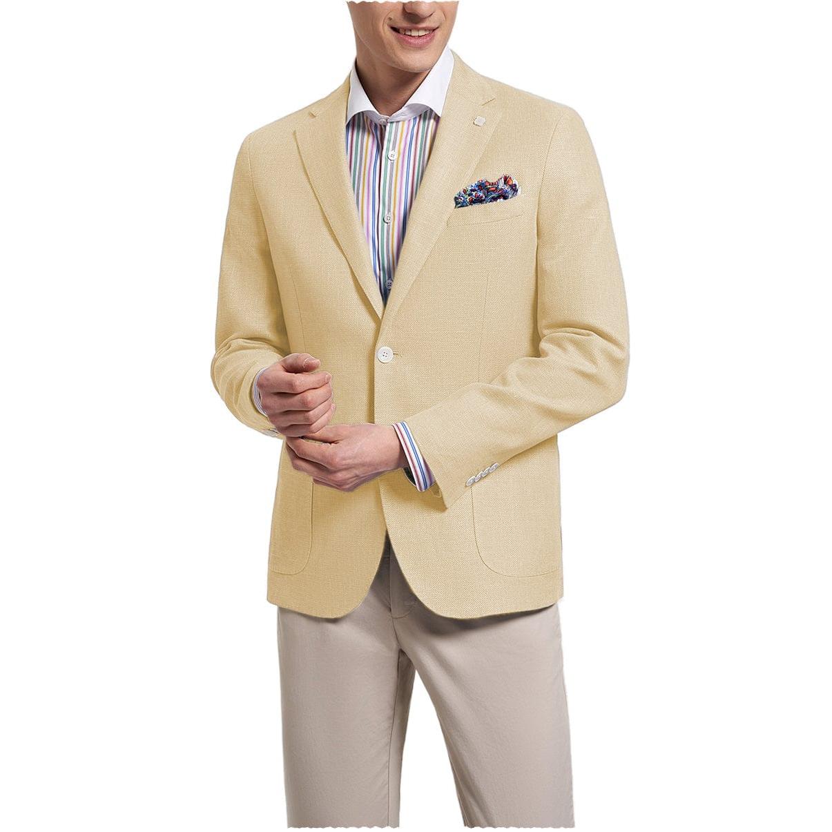 ceehuteey Formal Fashion Men's Notch Lapel Suit Blazer