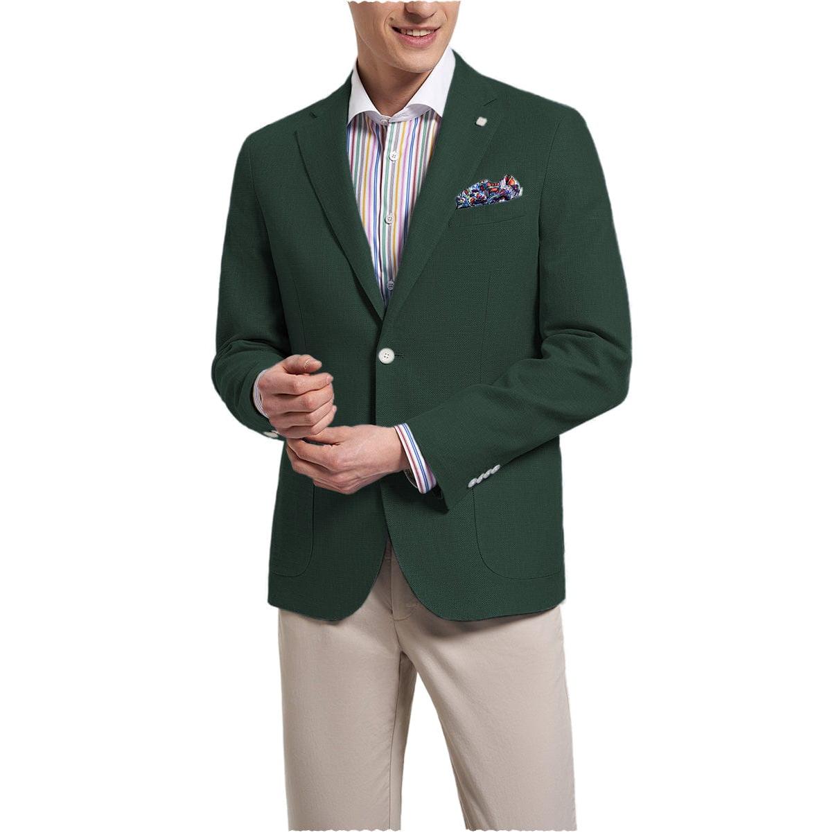 ceehuteey Formal Fashion Men's Notch Lapel Suit Blazer