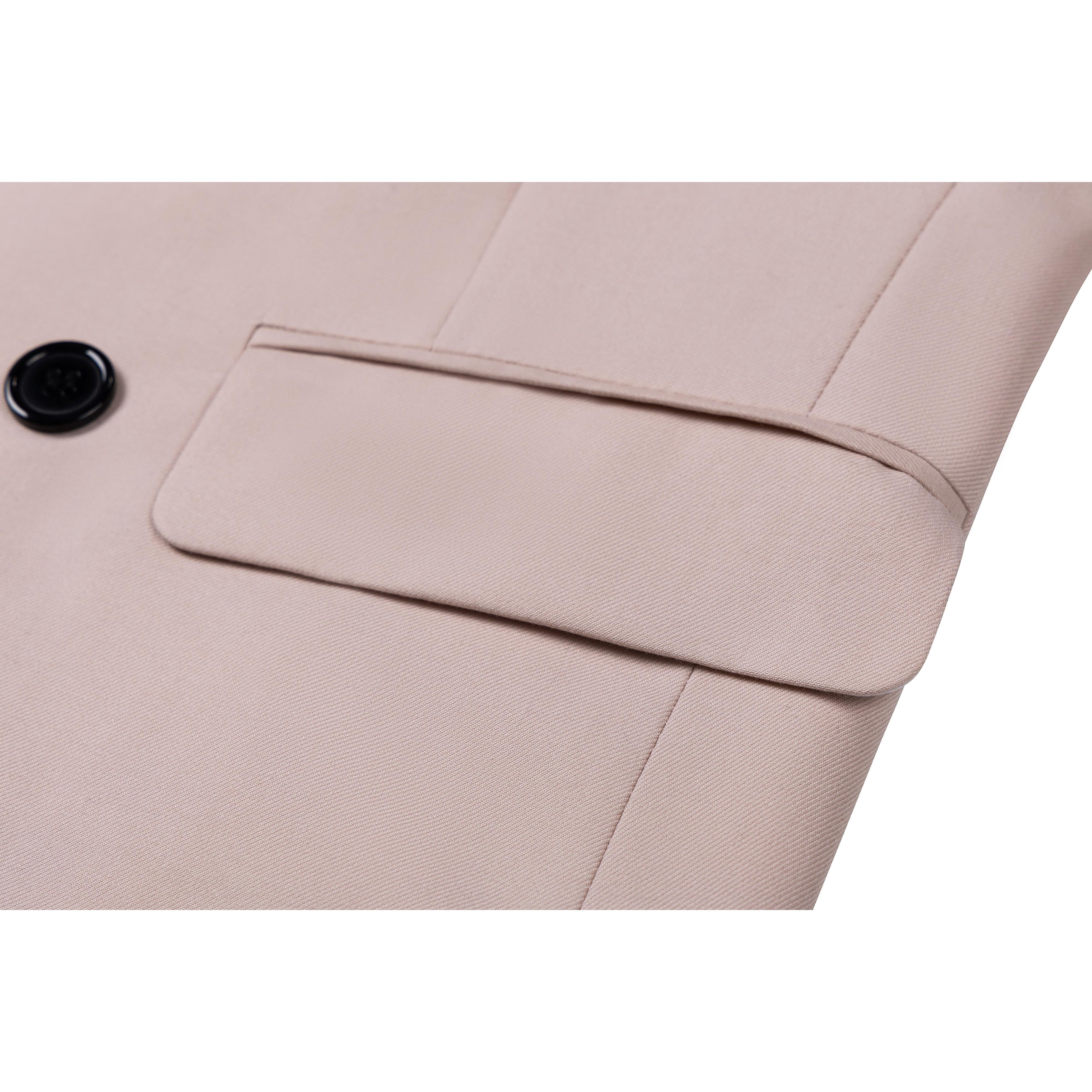 ceehuteey Formal Fashion Men's Suit Double Breasted 2 Piece Business Tuxedos (Blazer+Pants)