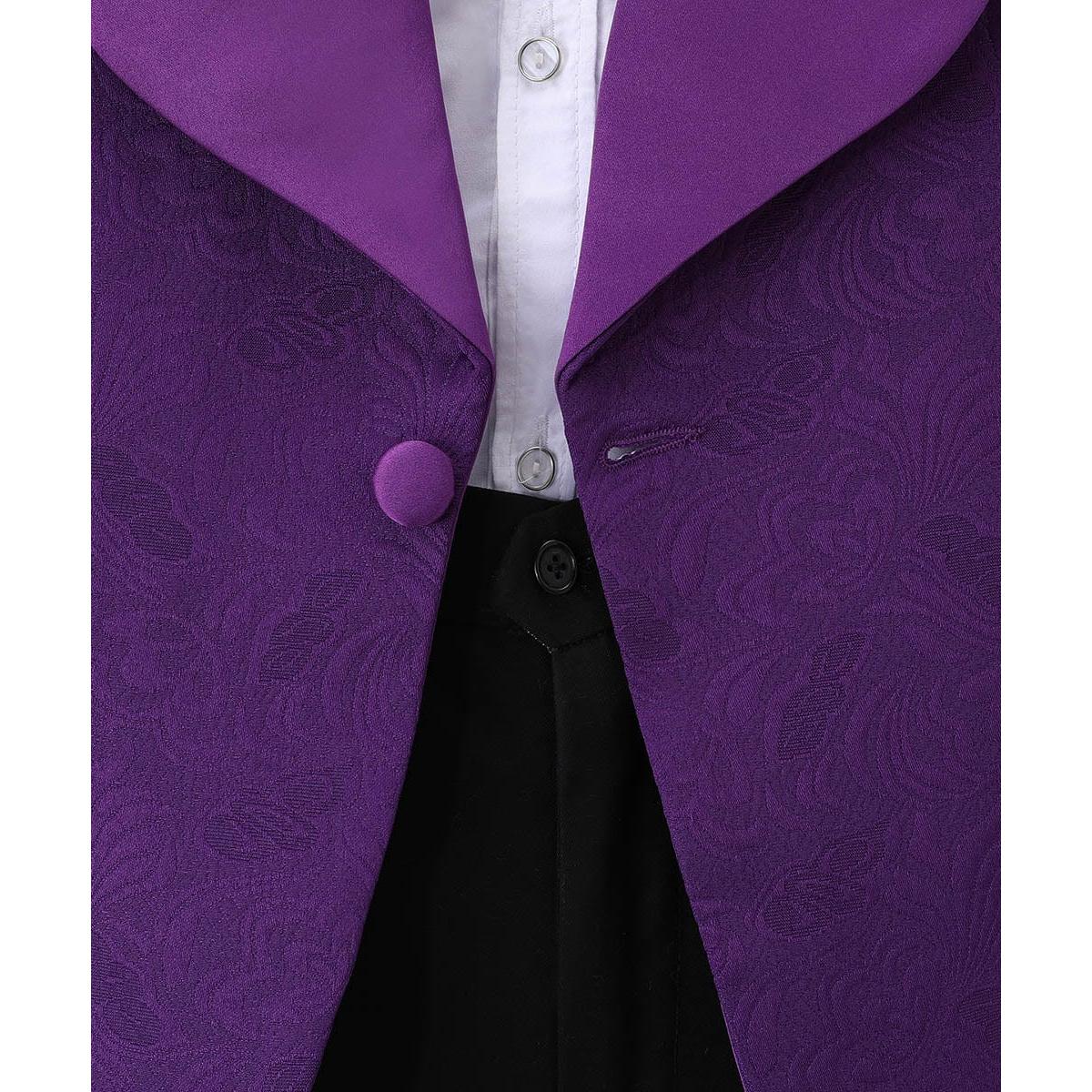 ceehuteey Formal Mens Suit 2 Pieces Shawl Lapel Tuxedos (Blazer+Pants)