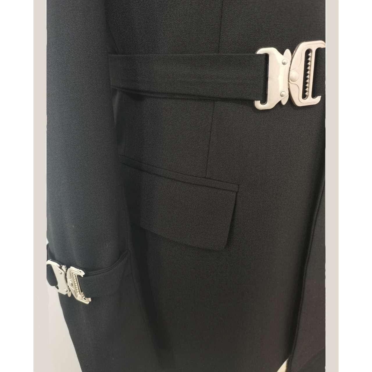 ceehuteey Men's 2 Piece Suit with Metal Clasp Slim Fit Suit Stylish Tuxedo Suit Set