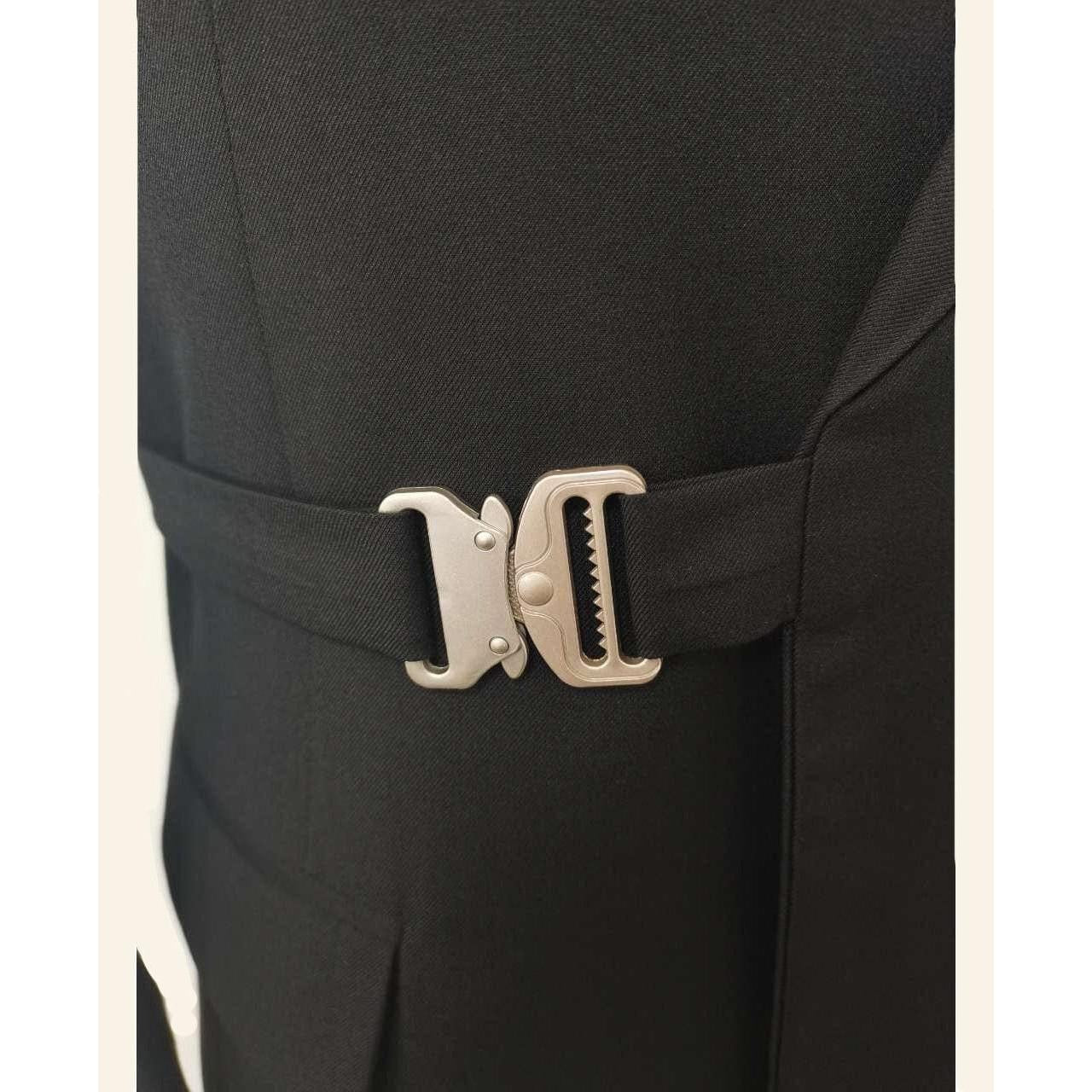 ceehuteey Men's 2 Piece Suit with Metal Clasp Slim Fit Suit Stylish Tuxedo Suit Set