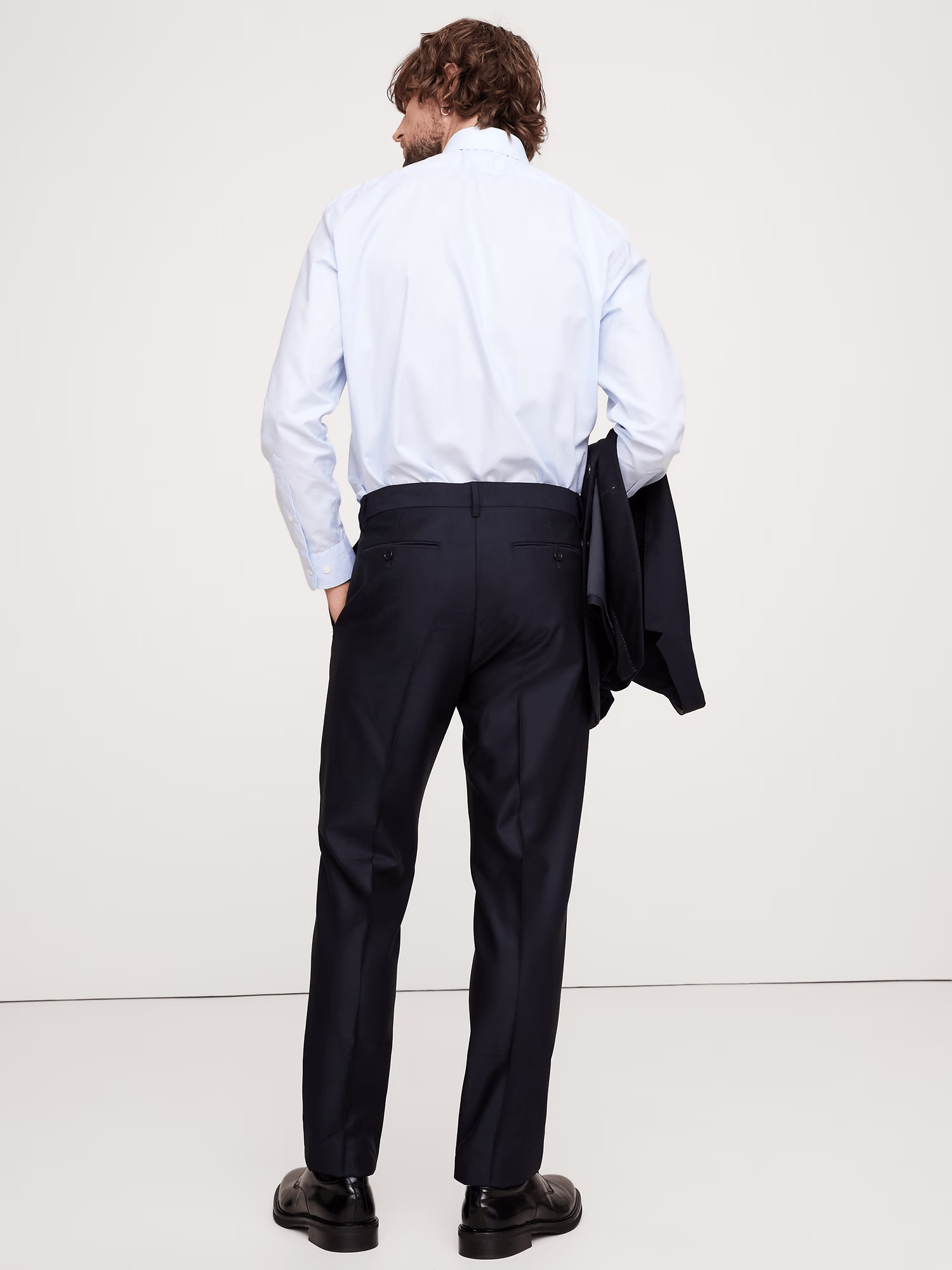 ceehuteey Men's 2 Pieces Black Casual Fashion Notch Lapel Business Multiple Occasions Suit (Blazer+Pants)