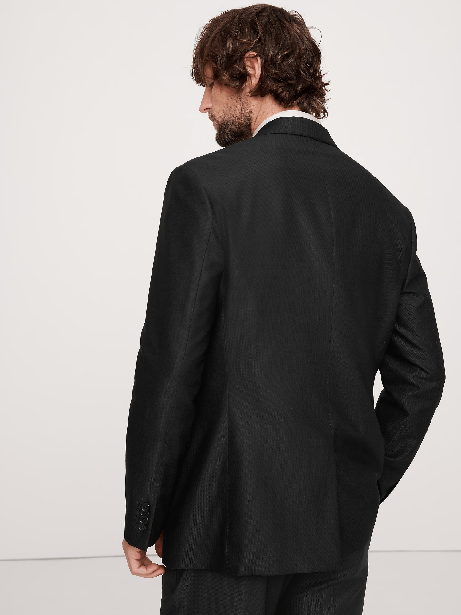 ceehuteey Men's 2 Pieces Black Fashion Notch Lapel Business Multiple Occasions Suit (Blazer+Pants)