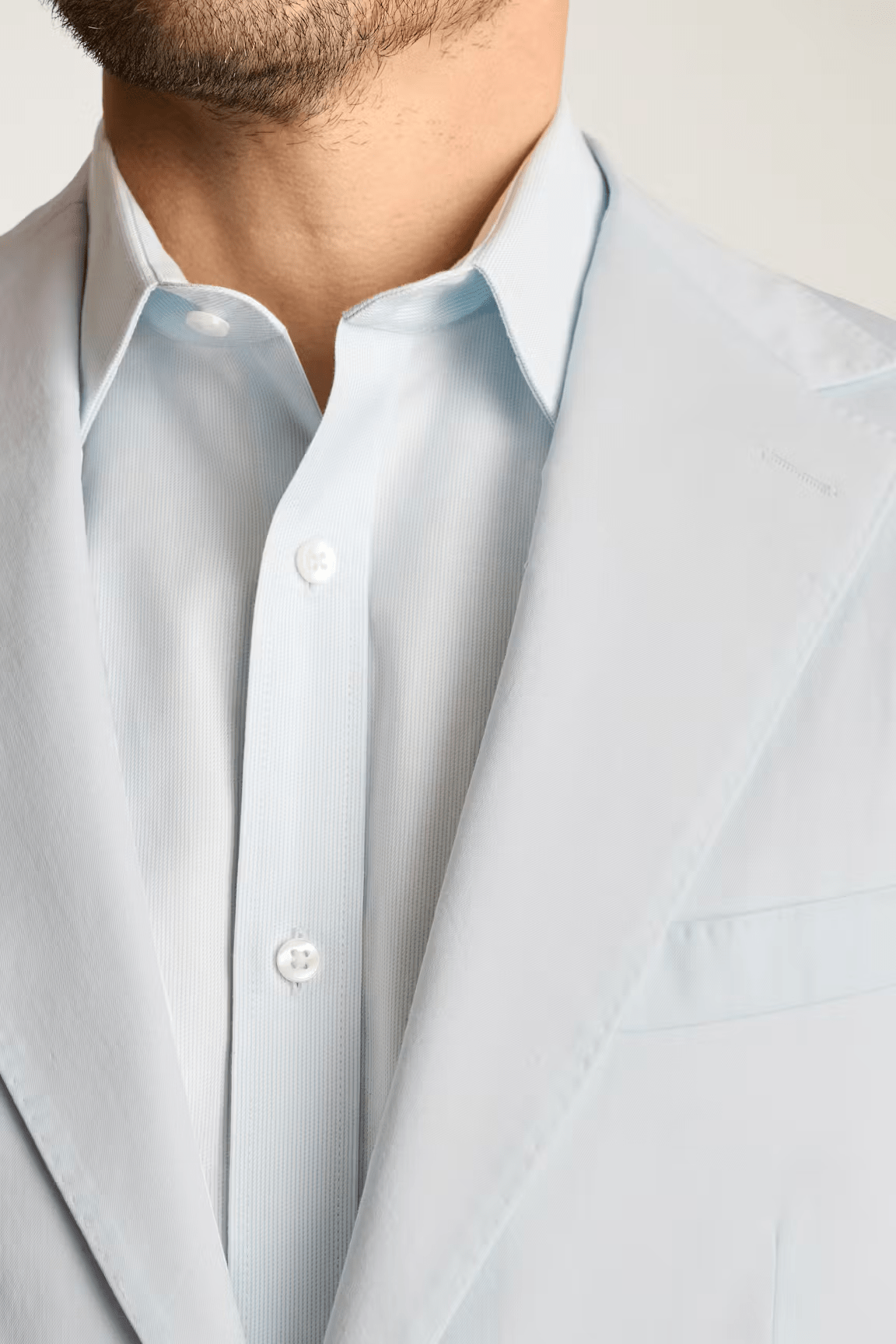 ceehuteey Men's 2 Pieces Casual Fashion Light Blue Notch Lapel Suit (Blazer+Pants)