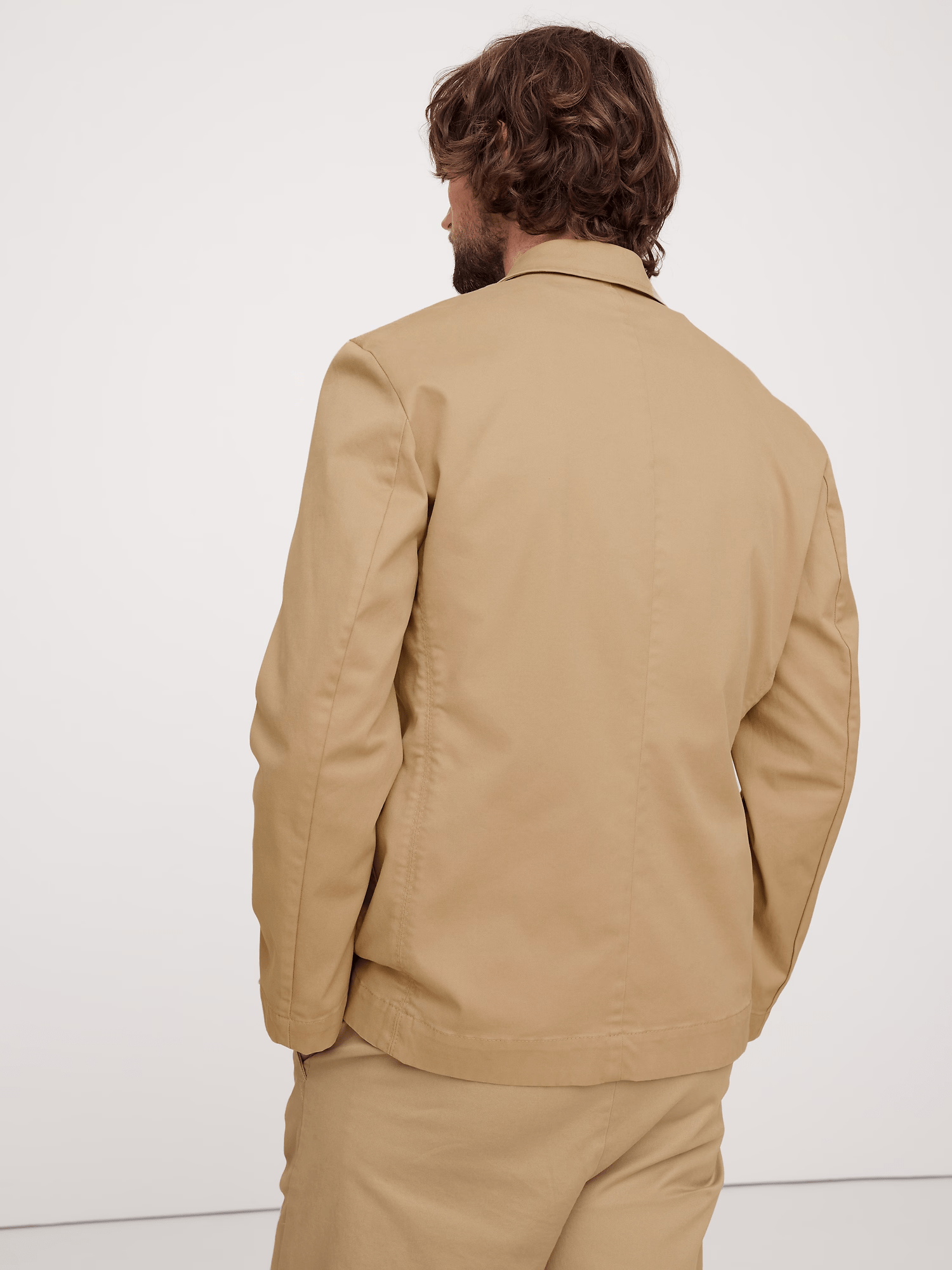ceehuteey Men's 2 Pieces Casual stylish Beige Notch Lapel Fashion Suit (Blazer+Pants)