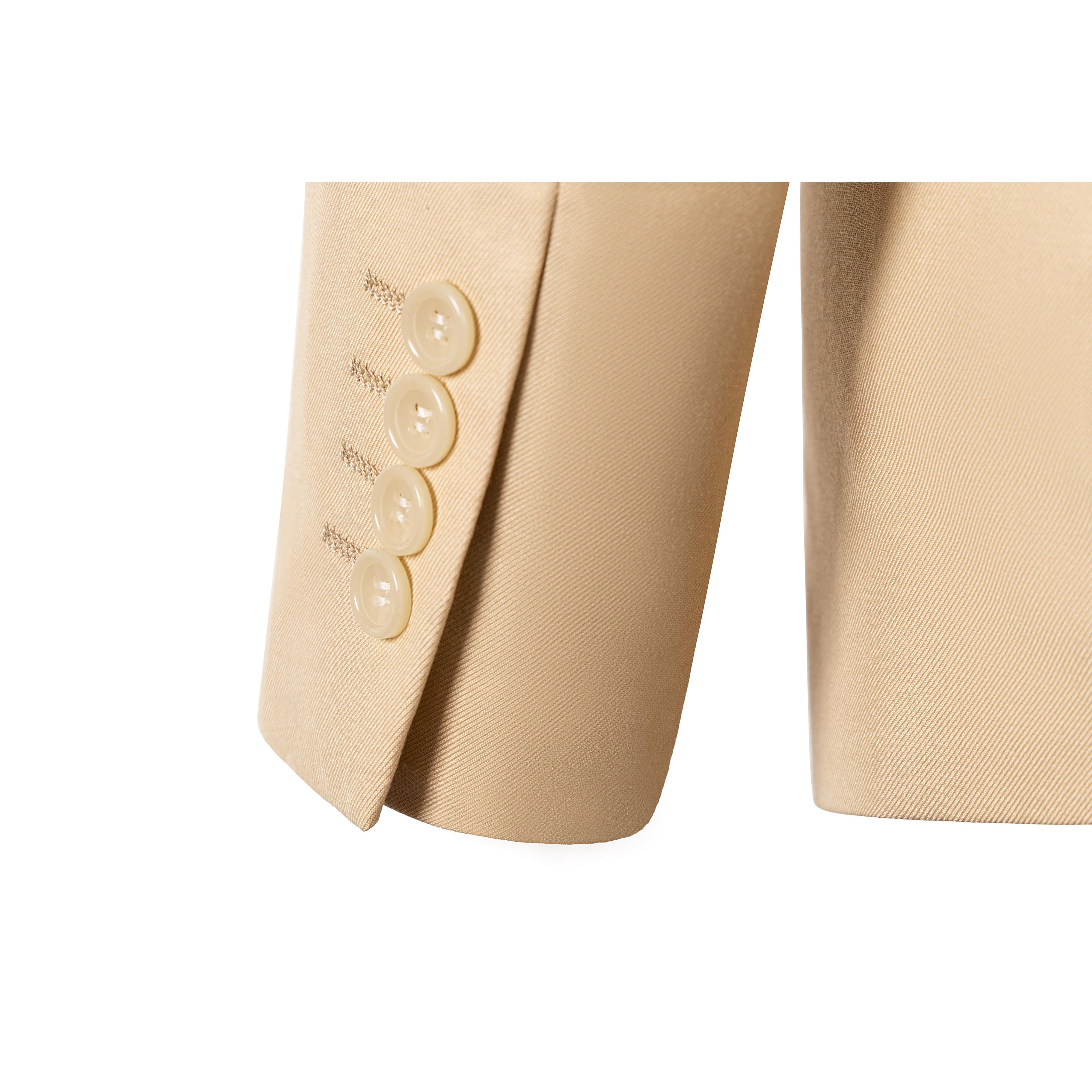 ceehuteey Men's 2 Pieces Champagne Fashion Notch Lapel Sunshine Formal Suit (Blazer+Pants)