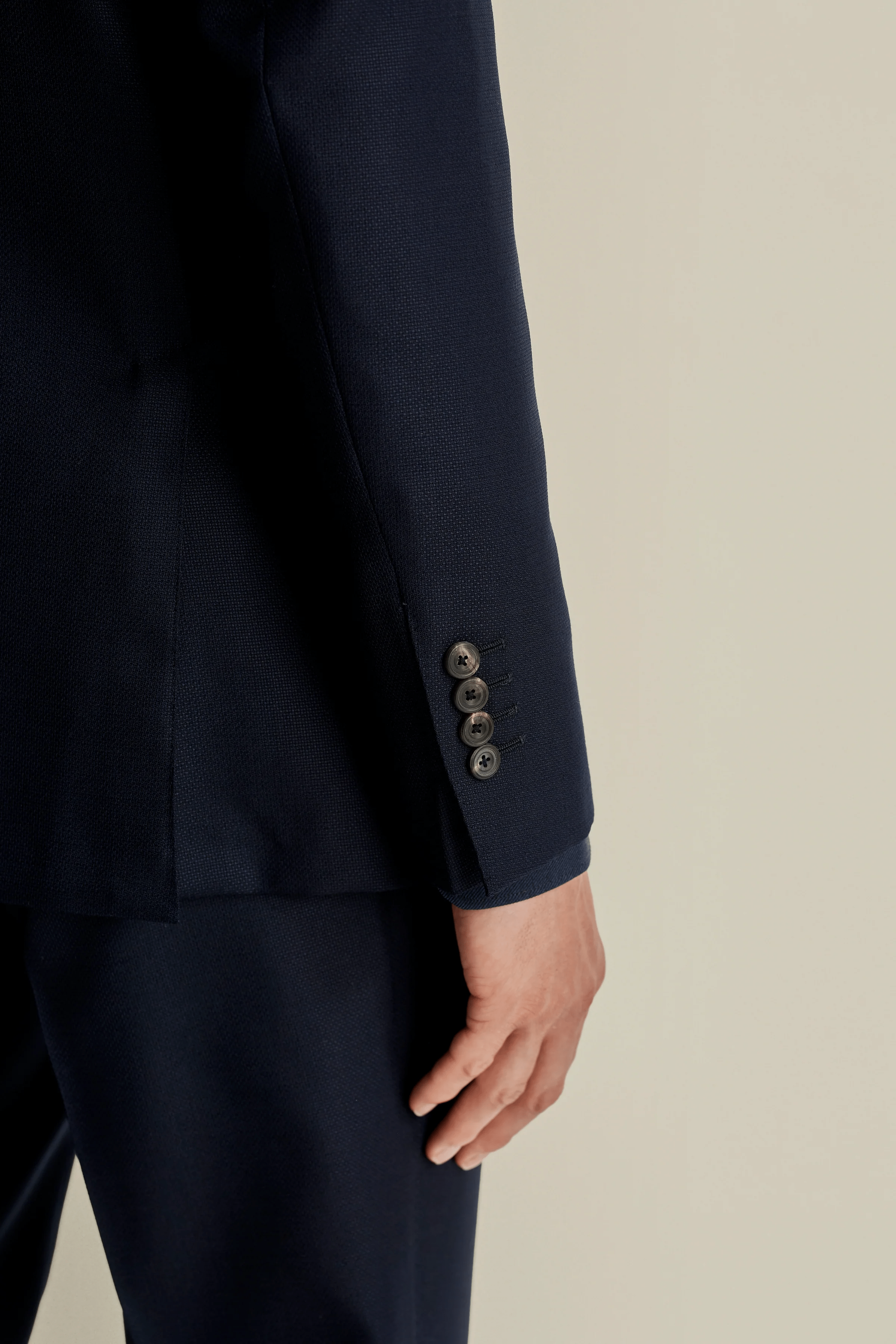 ceehuteey Men's 2 Pieces Double Breasted Herringbone Business Fashion Blazer Suit (Blazer+Pants)