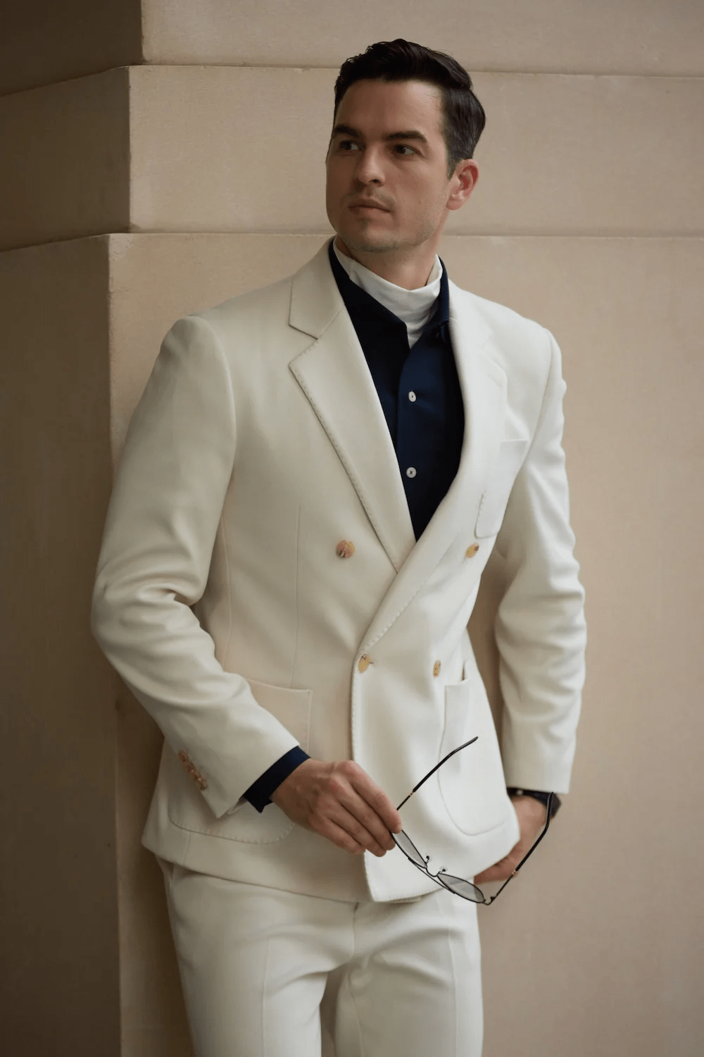 ceehuteey Men's 2 Pieces Fashion Formal Notch Lapel Suit (Blazer+Pants)