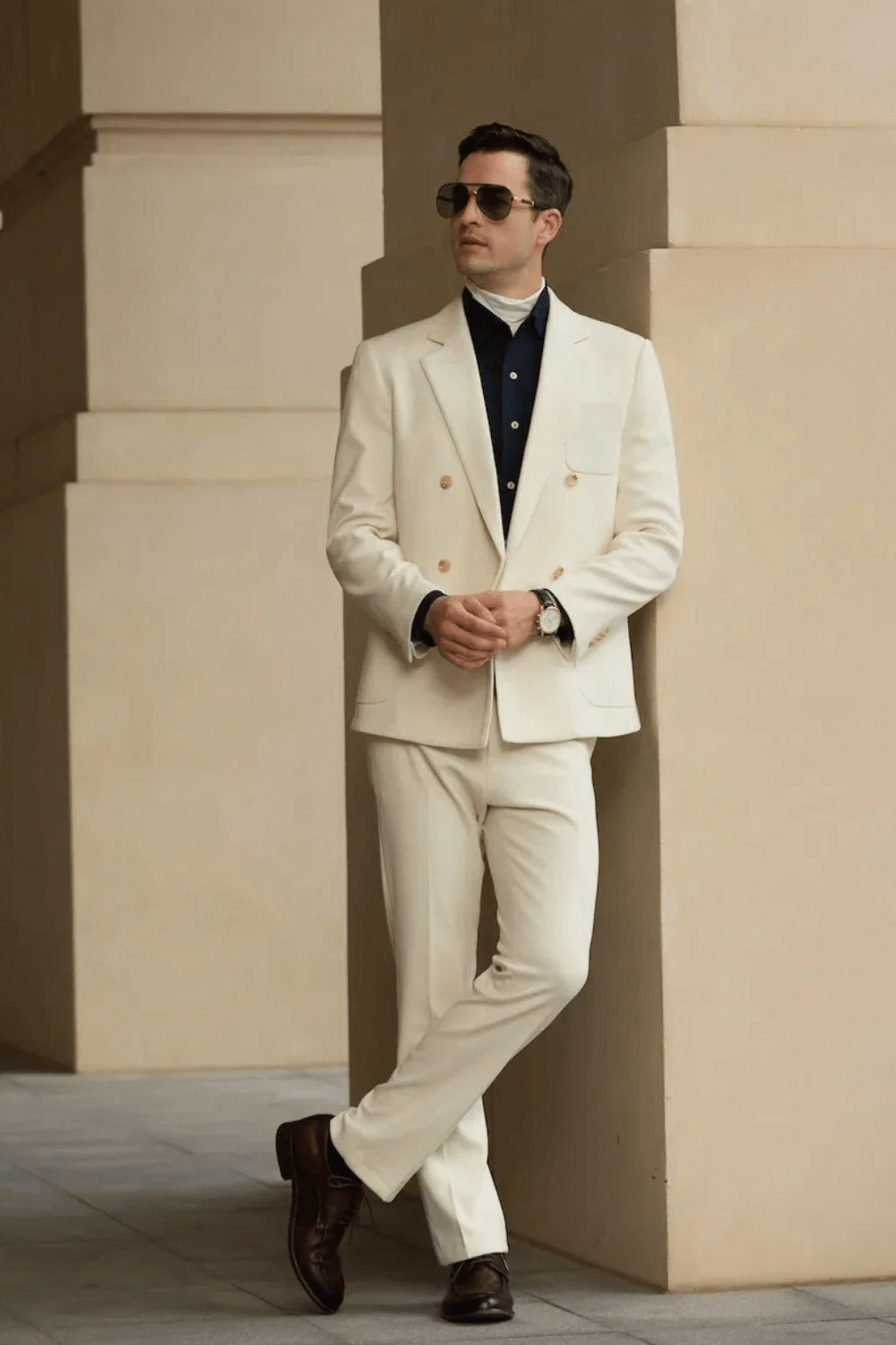 ceehuteey Men's 2 Pieces Fashion Formal Notch Lapel Suit (Blazer+Pants)