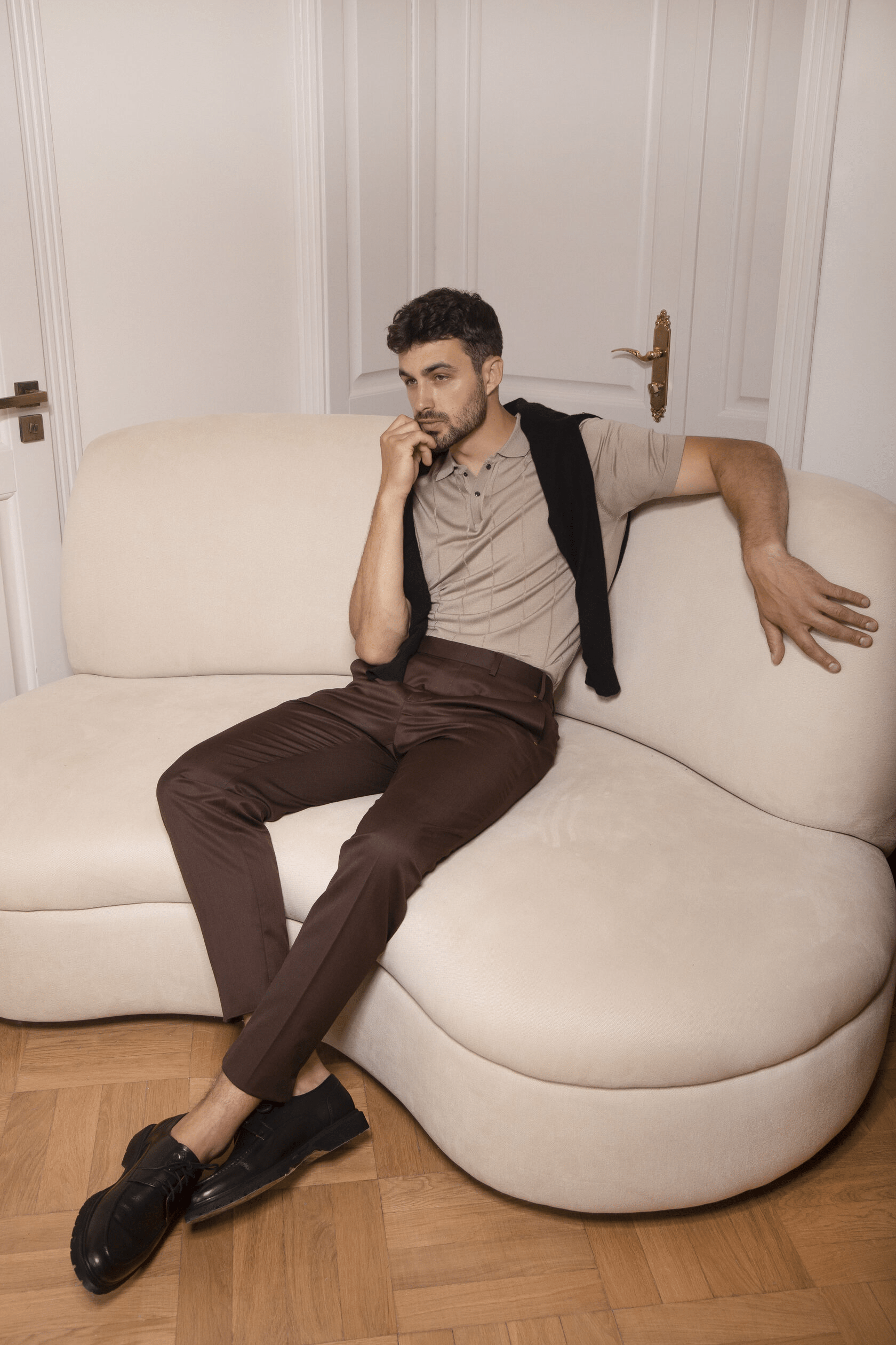 ceehuteey Men's 2 Pieces Fashion Notch Lapel Regular Fit Mens Suit (Blazer+Pants)