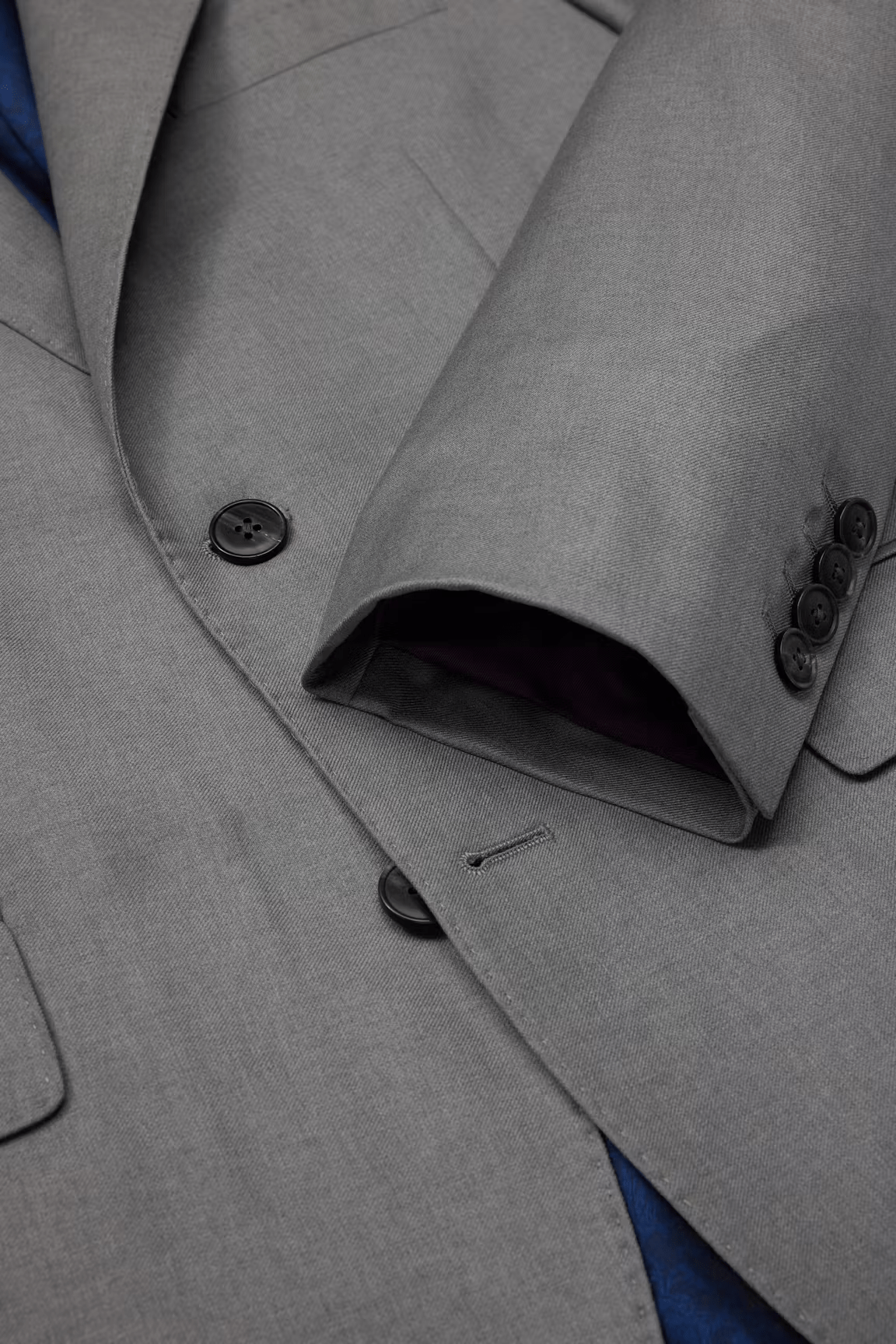 ceehuteey Men's 2 Pieces Grey Casual Fashion Notch Lapel Multiple Occasions Suit (Blazer+Pants)