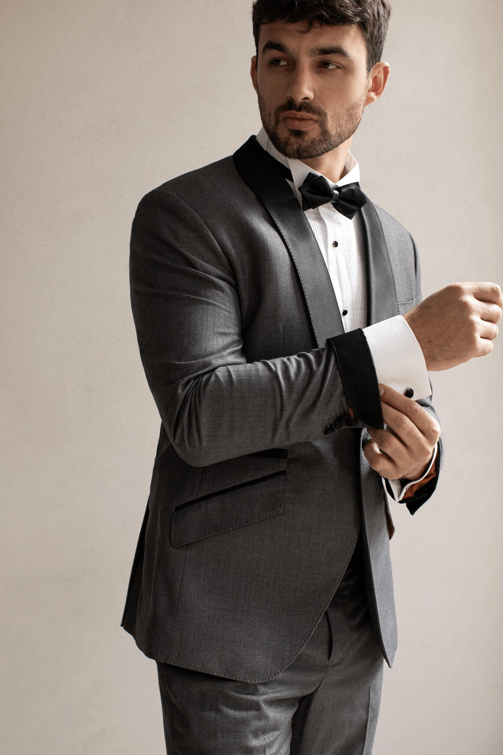 ceehuteey Men's 2 Pieces Handsome Fashion Shawl Lapel Tuxedos Mens Suit For Wedding (Blazer+Pants)