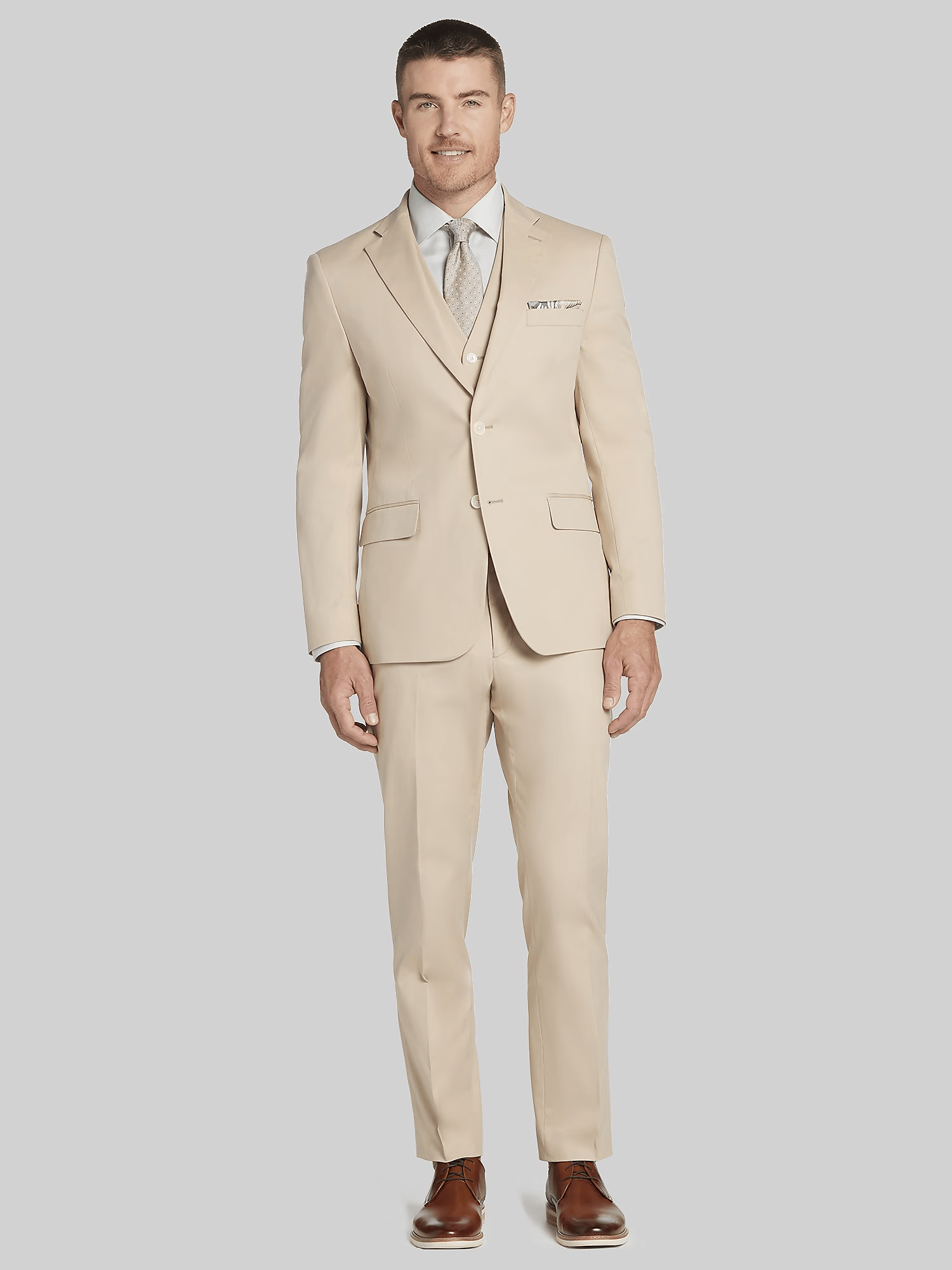 ceehuteey Men's 2 Pieces Leisure Casual Linen Cotton Notch Lapel Mens Suit (Blazer+Pants)