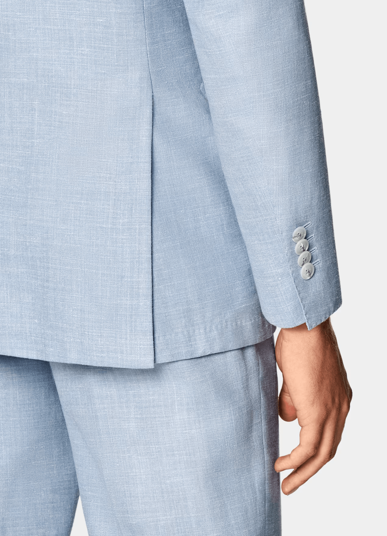 ceehuteey Men's 2 Pieces Linen Notch Lapel Fashion Casual Tailored Fit Suit (Blazer+Pants)