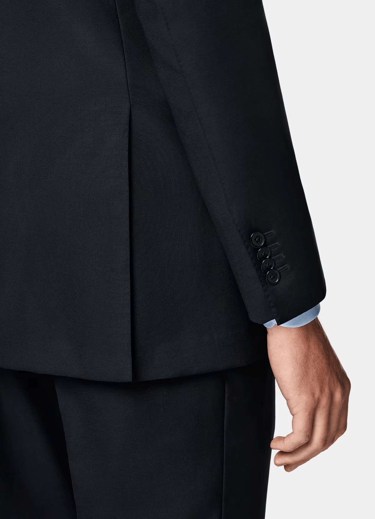 ceehuteey Men's 2 Pieces Navy Double Breasted Notch Lapel Fashion Leisure Suit (Blazer+Pants)