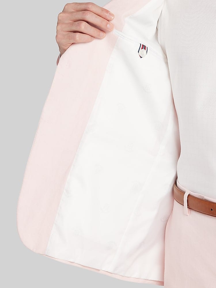 ceehuteey Men's 2 Pieces Notch Lapel Linen Cotton Leisure Mens Suit (Blazer+Pants)