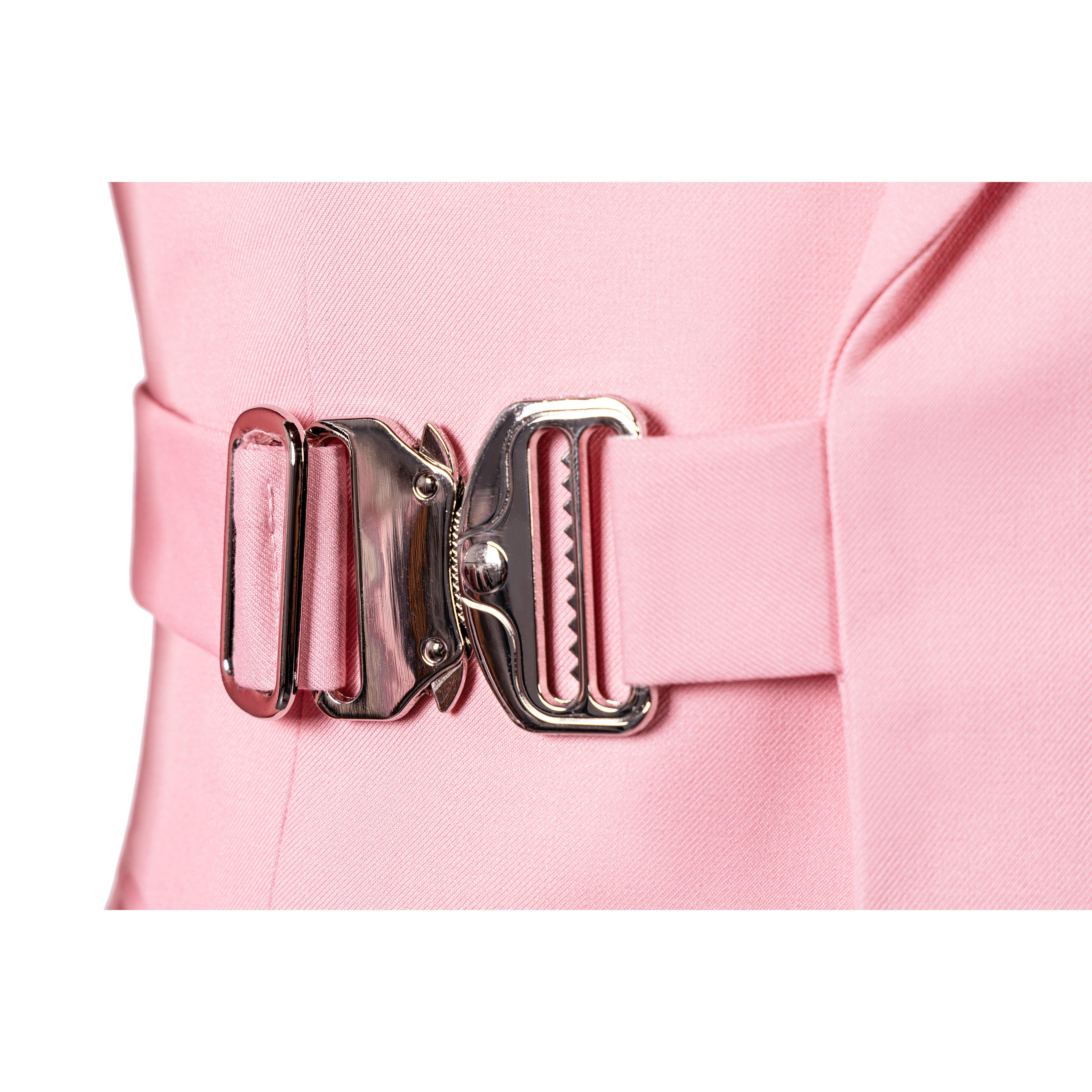 ceehuteey Men's 2 Pieces Pink Fashion Notch Lapel Sunshine Formal Suit (Blazer+Pants)