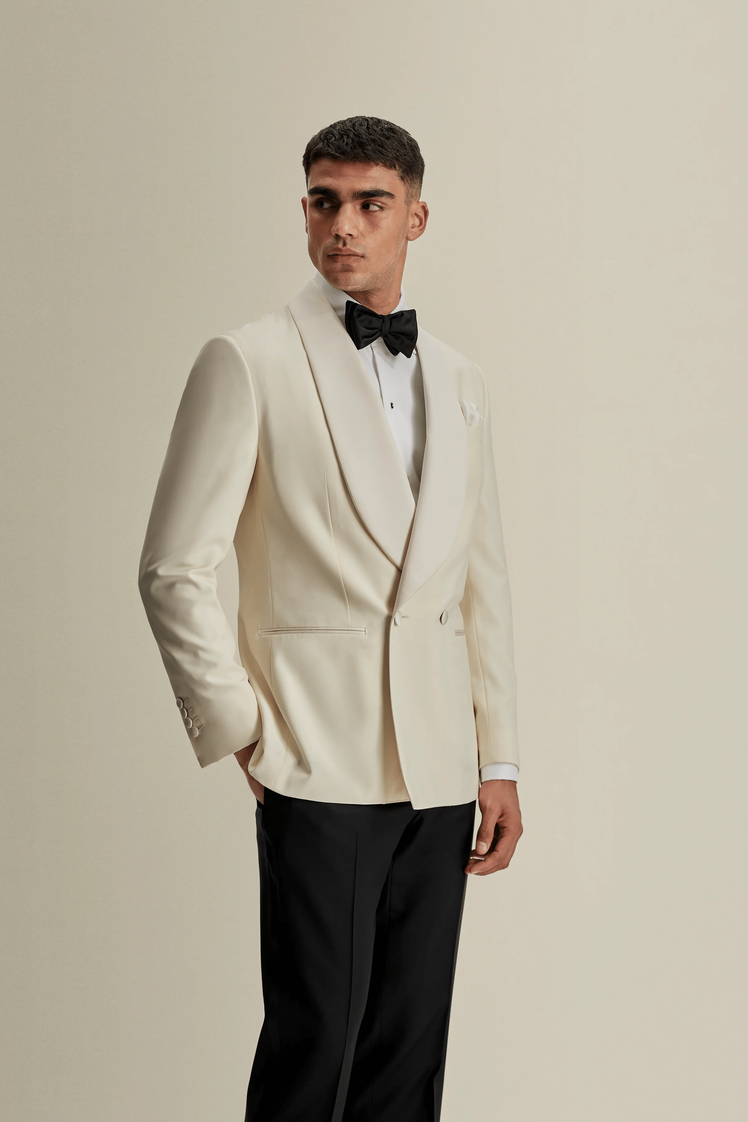 ceehuteey Men's 2 Pieces Shawl Lapel Formal Fashion Double Breasted Tuxedos For Wedding (Blazer+Pants)