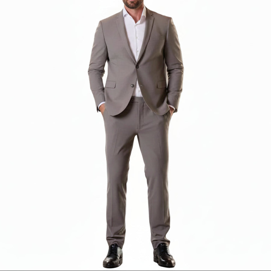ceehuteey Men's 2 Pieces Single Breasted Peak lapel Multiple occasions Mens Suit (Blazer+Pants)
