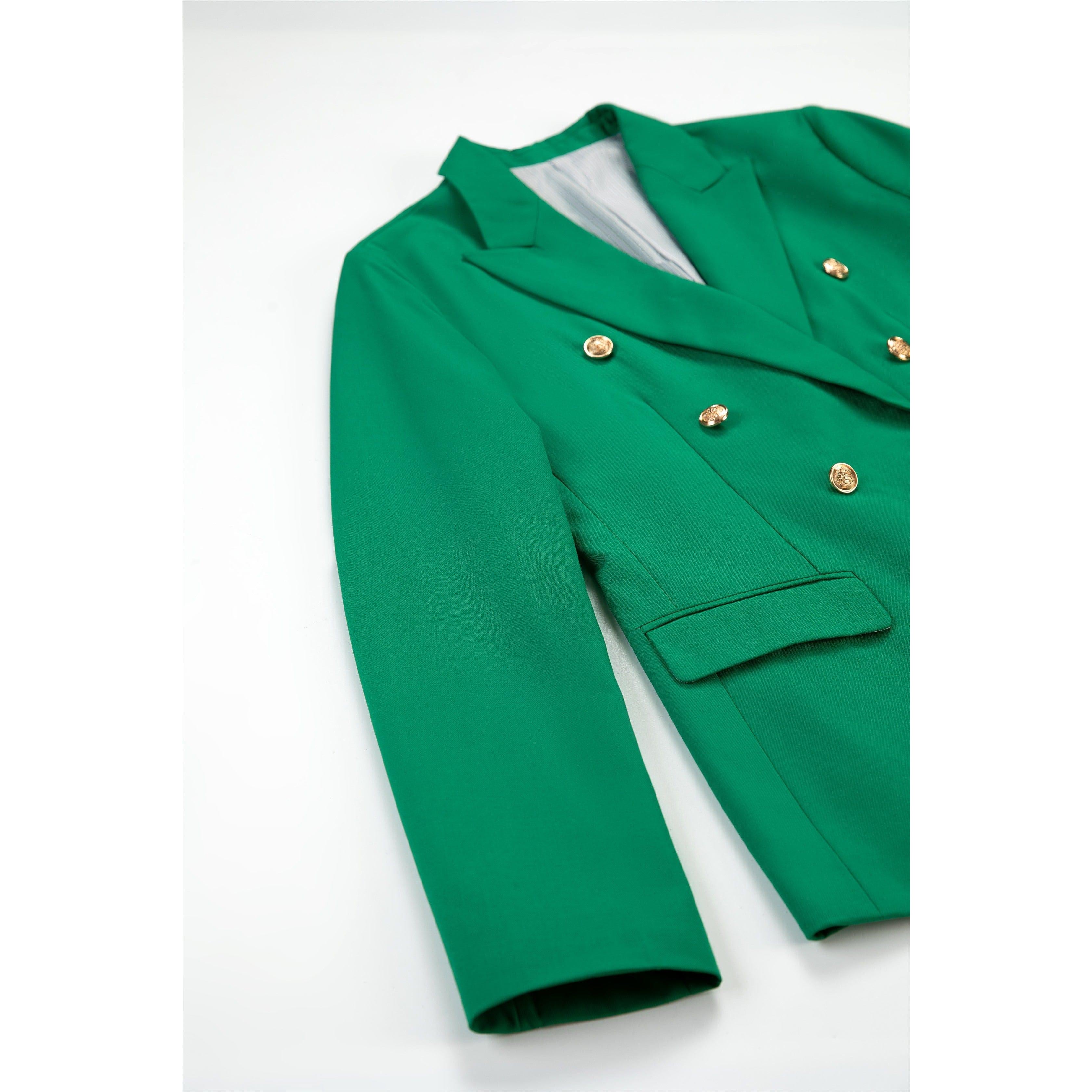 ceehuteey Men's 2 pieces Suit Slim Fit Flat Double Breasted Peak Lapel Tuxedos for Wedding (Blazer+Pants)