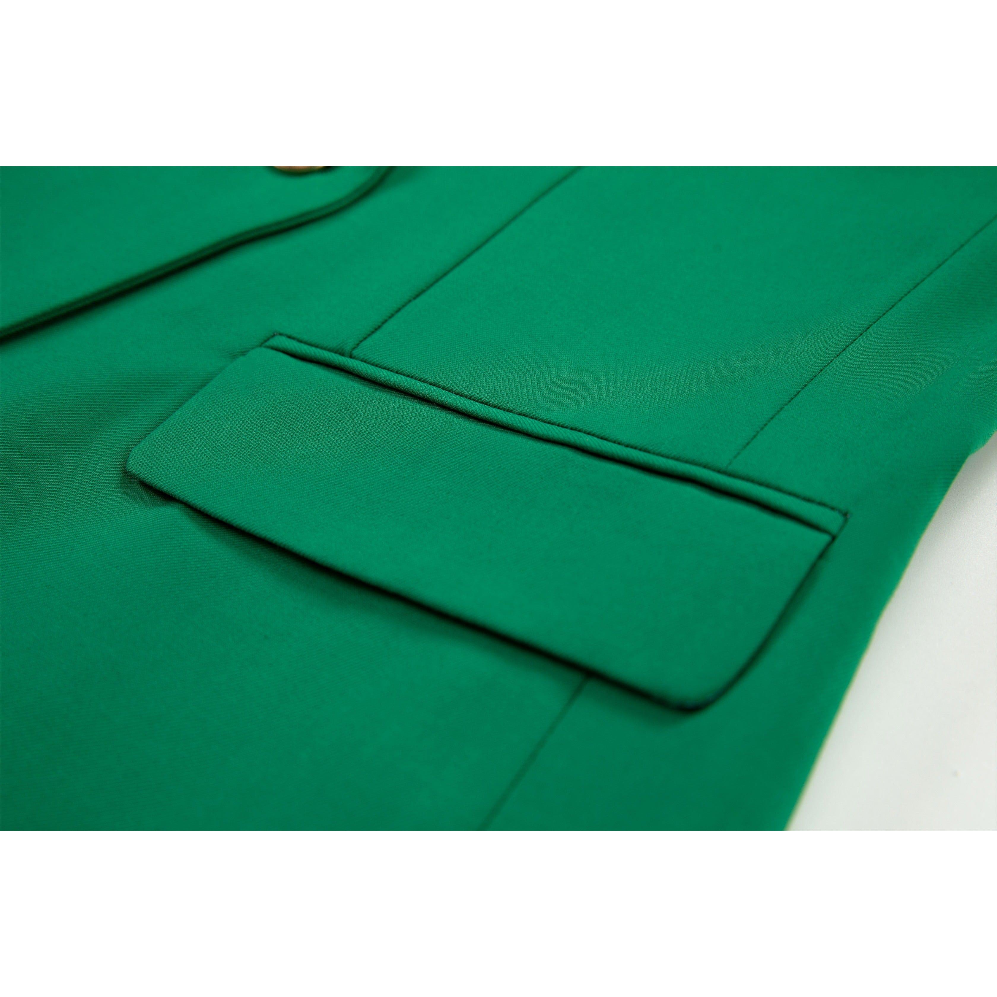 ceehuteey Men's 2 pieces Suit Slim Fit Flat Double Breasted Peak Lapel Tuxedos for Wedding (Blazer+Pants)