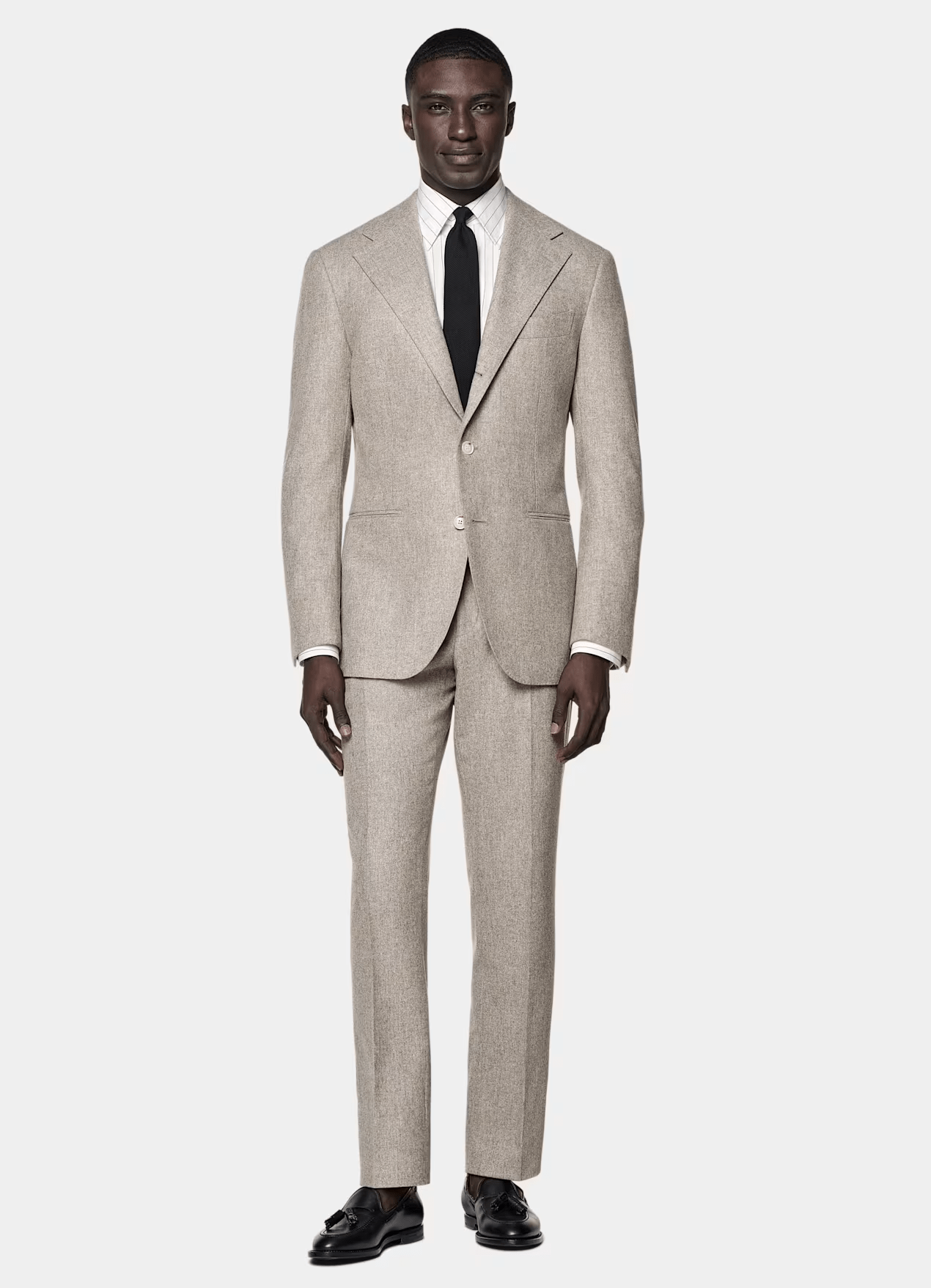 ceehuteey Men's 2 Pieces Tweed Fashion Notch Lapel Suit (Blazer+Pants)