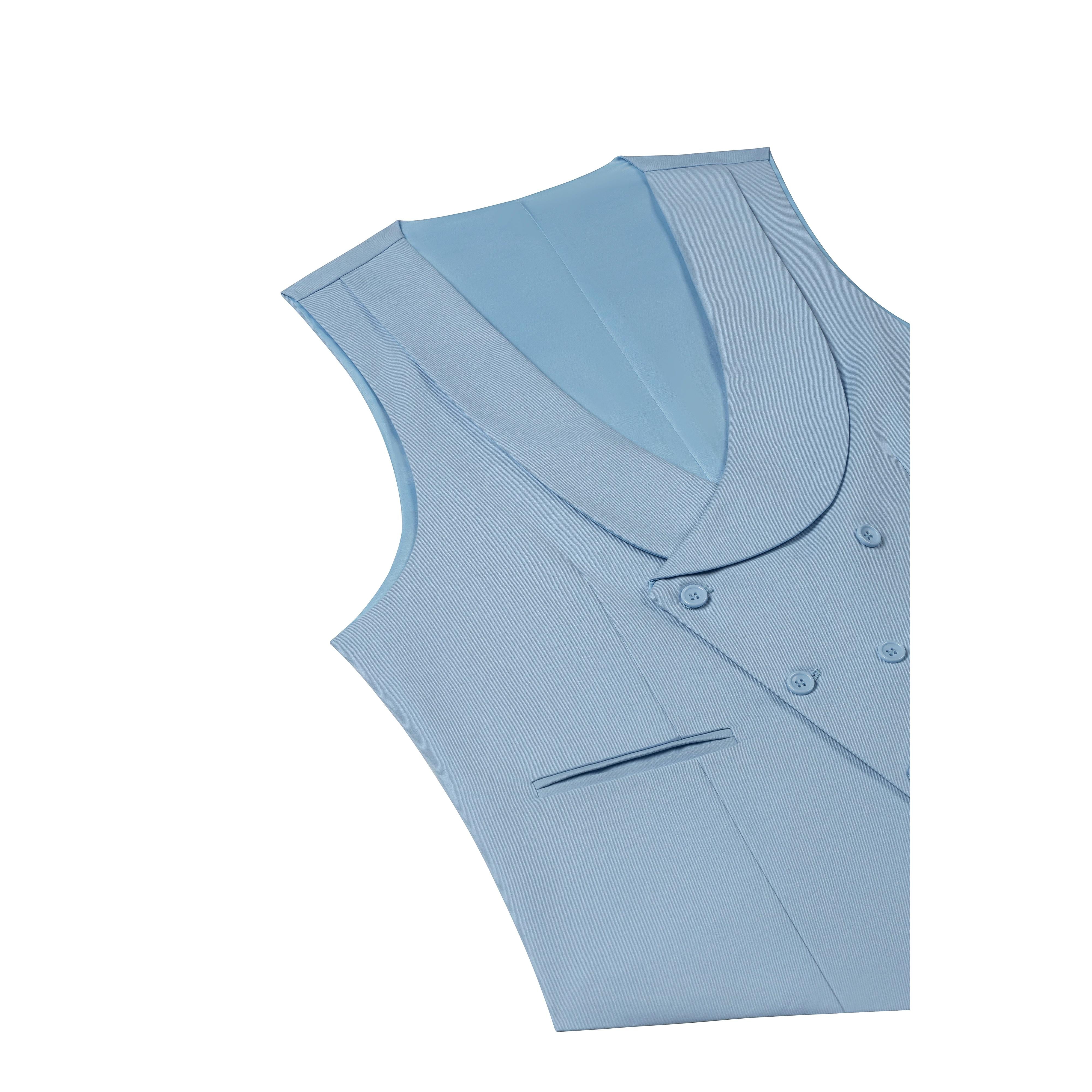 ceehuteey Men's 3 Piece Suits Slim Fit Notch Lapel Western Tuxedos (White Blazer+Vest+ Pant)