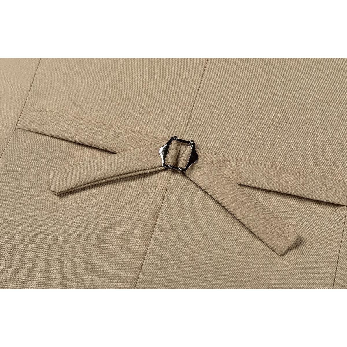 ceehuteey Men's 3 Piece Suits Slim Fit Notch Lapel Western Tuxedos (White Blazer+Vest+ Pant)