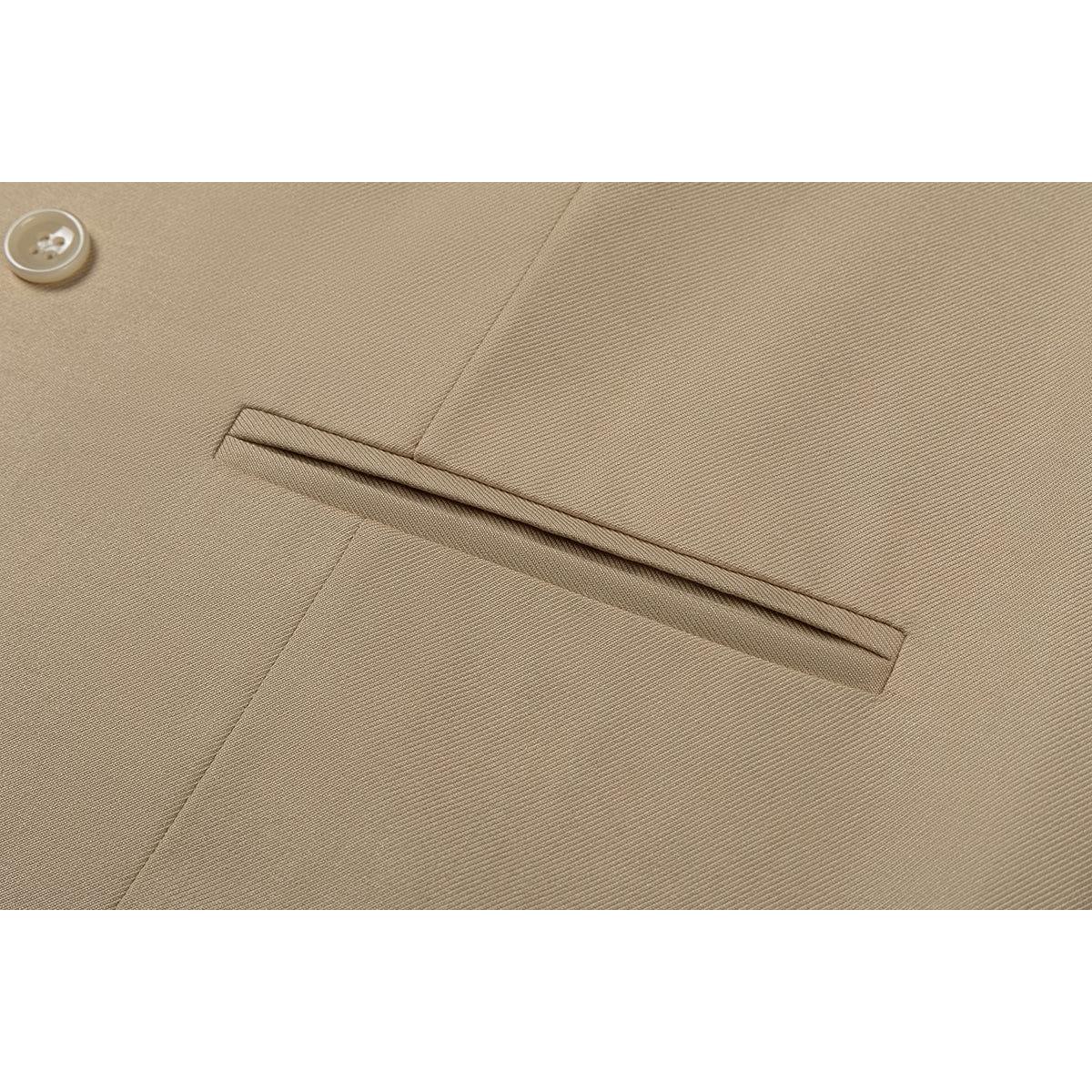 ceehuteey Men's 3 Piece Suits Slim Fit Notch Lapel Western Tuxedos (White Blazer+Vest+ Pant)