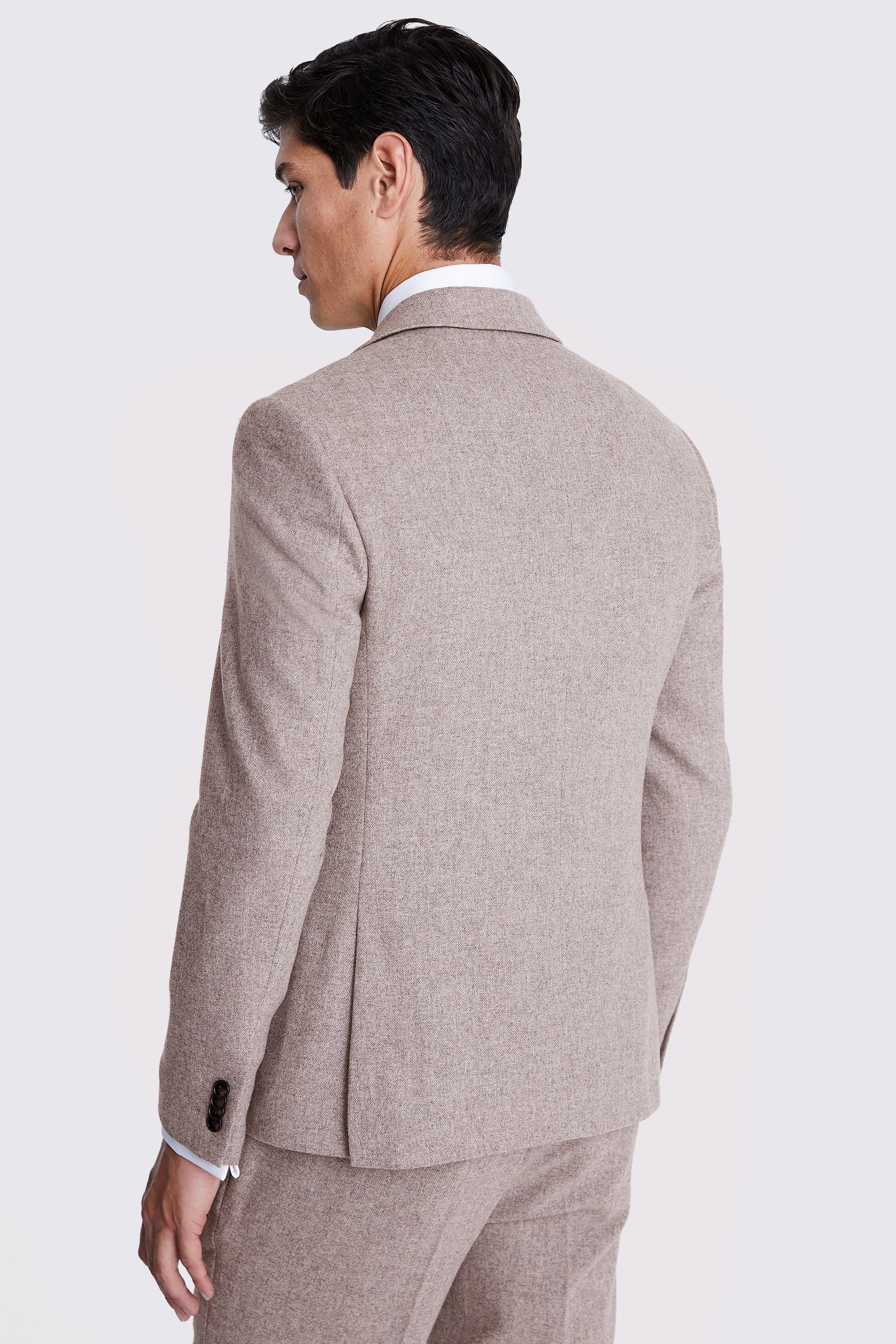 ceehuteey Men's 3-Pieces Fashion Notch Lapel Tweed Classic Suit (Blazer+vest+Pants)